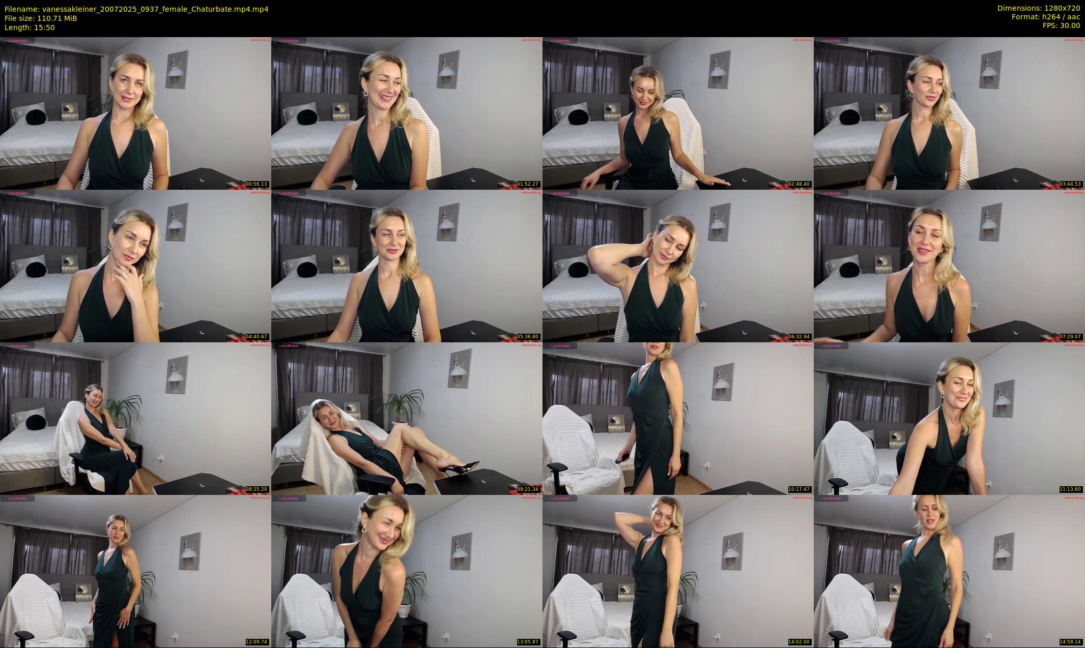 vanessakleiner — 16 minute Chaturbate female cam show recording, 720p, Jul 20, 2025