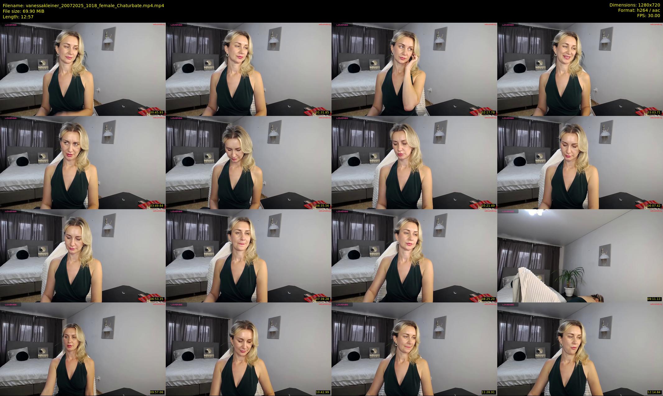 vanessakleiner — 13 minute Chaturbate female cam show recording, 720p, Jul 20, 2025