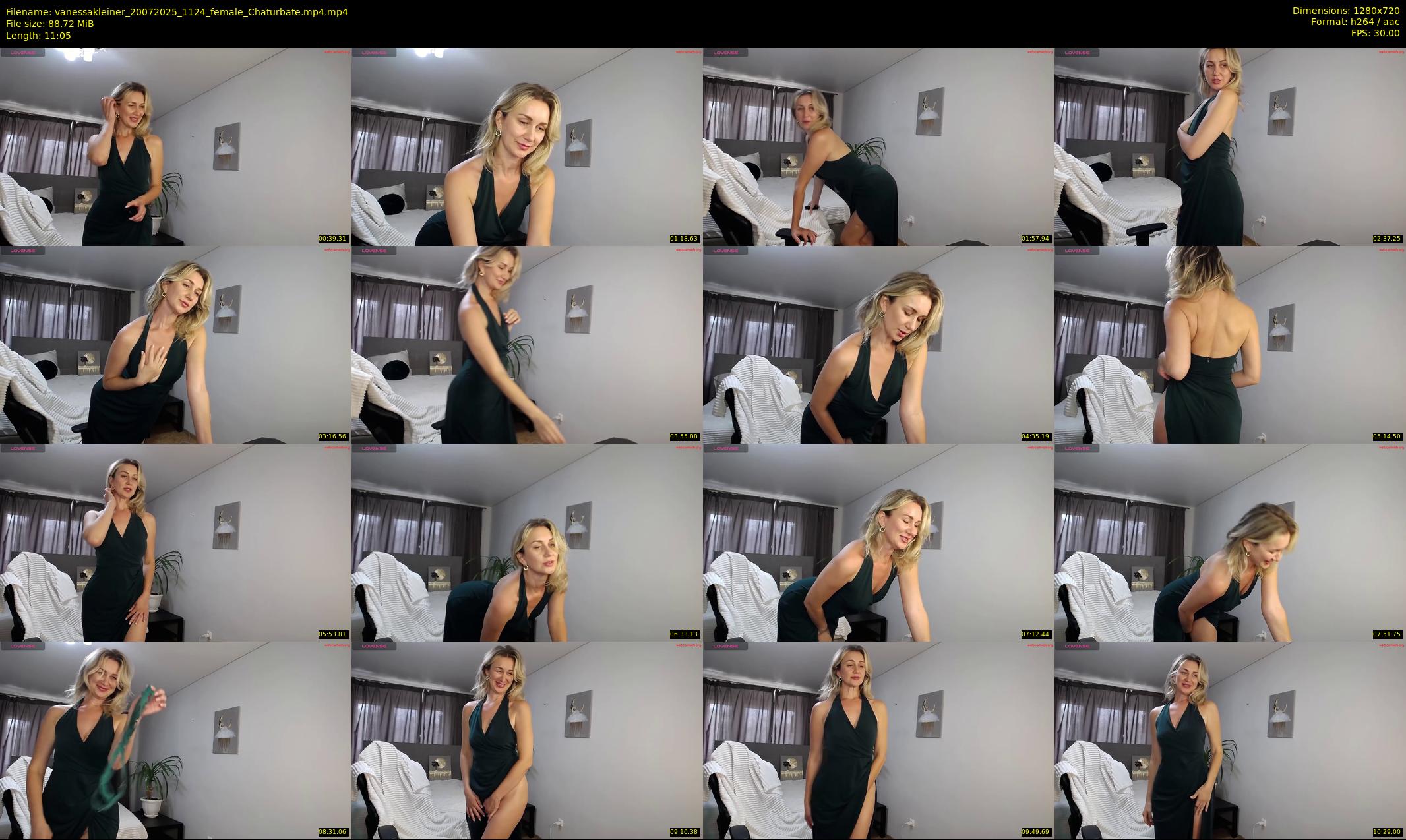 vanessakleiner — 12 minute Chaturbate female cam show recording, 720p, Jul 20, 2025