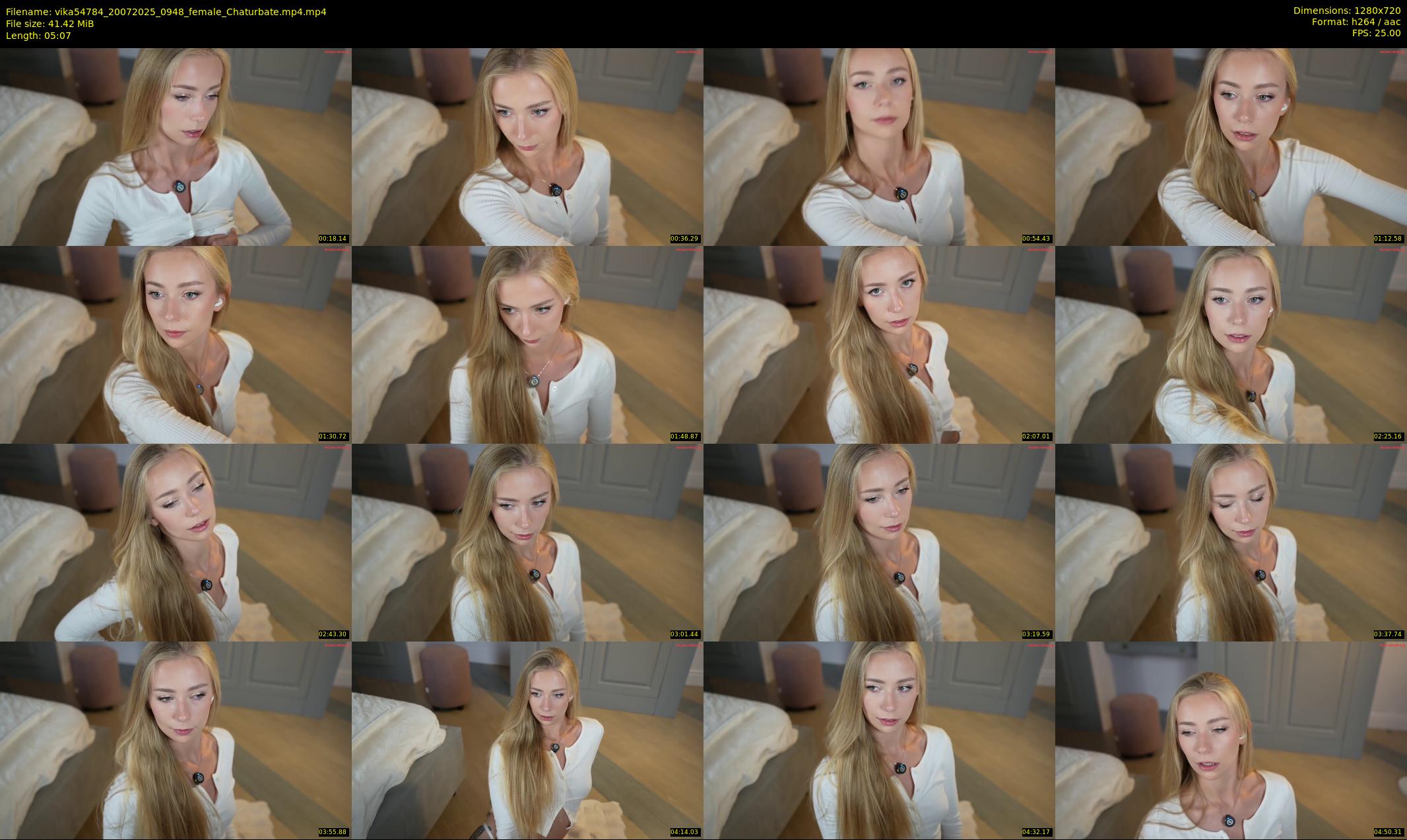 vika54784 — 6 minute Chaturbate female cam show recording, 720p, Jul 20, 2025