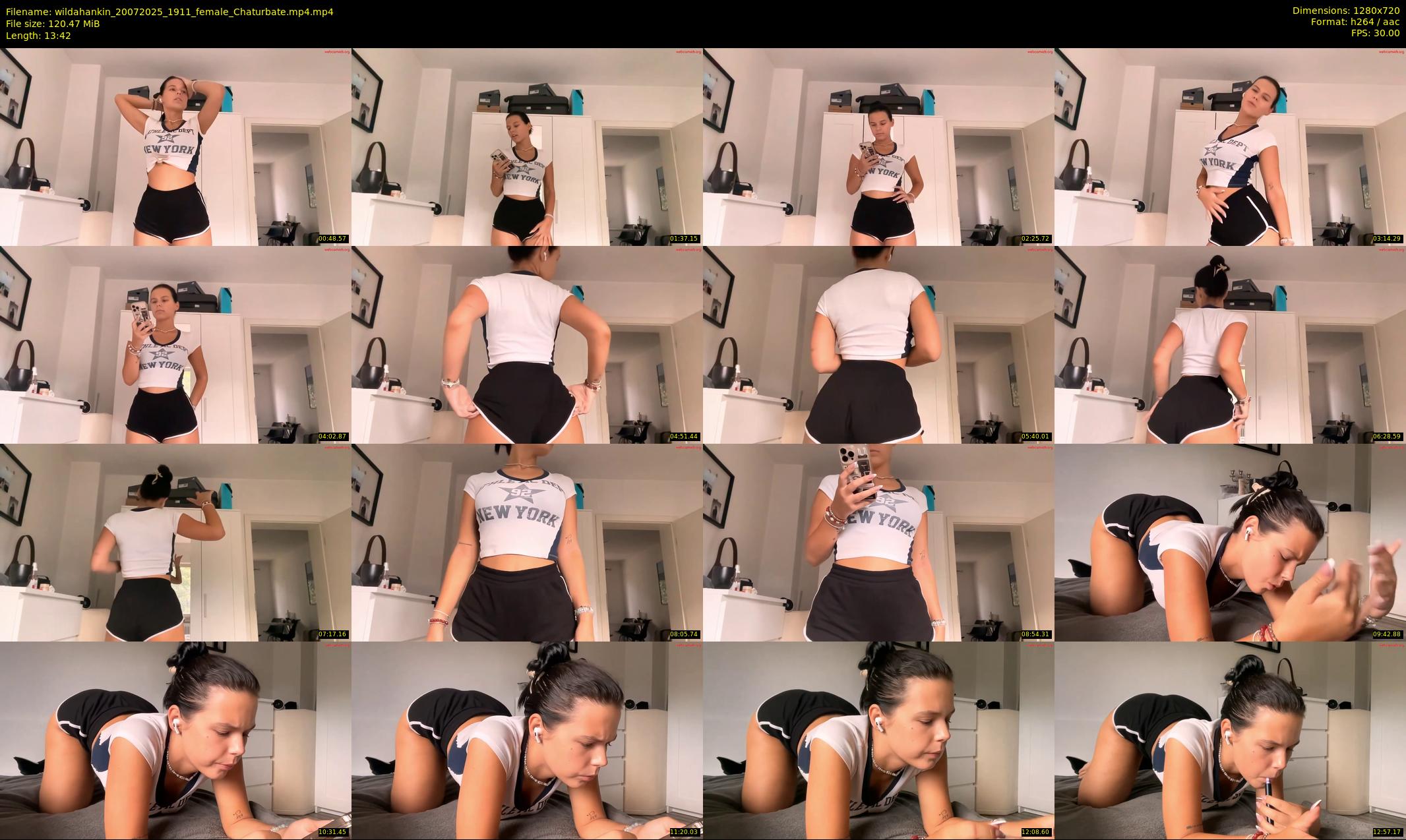 wildahankin — 14 minute Chaturbate female cam show recording, 720p, Jul 20, 2025