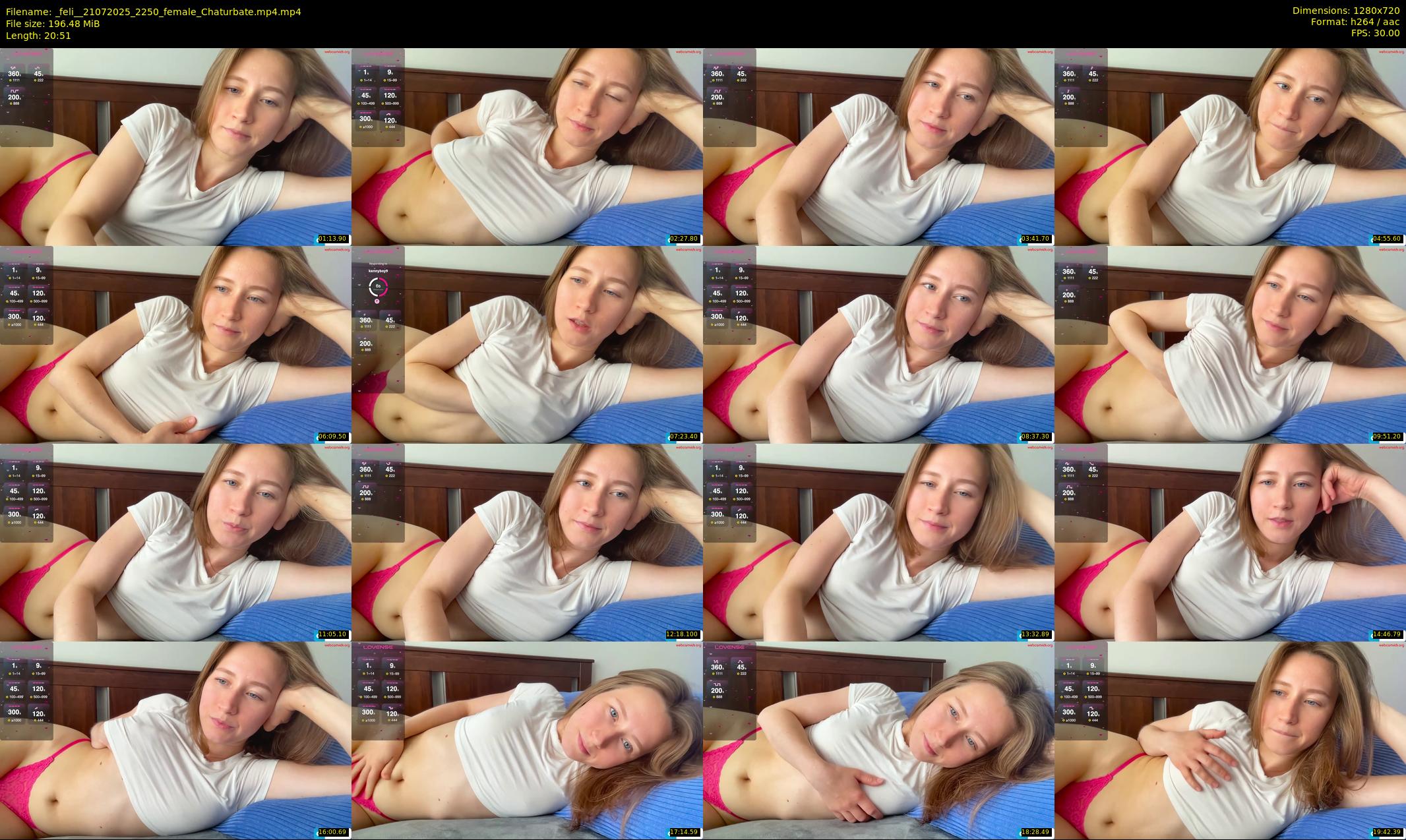 _feli_ — 21 minute Chaturbate female cam show recording, 720p, Jul 21, 2025