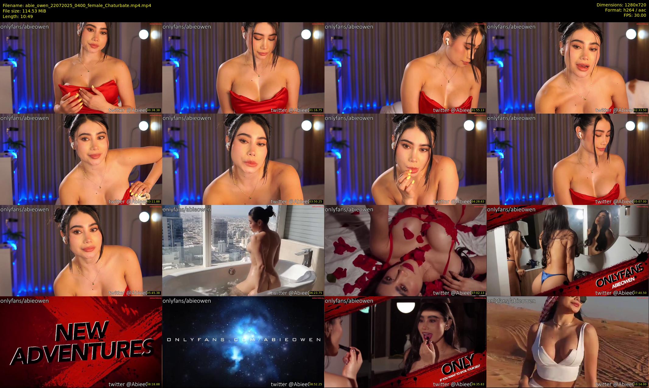 abie_owen — 11 minute Chaturbate female cam show recording, 720p, Jul 22, 2025