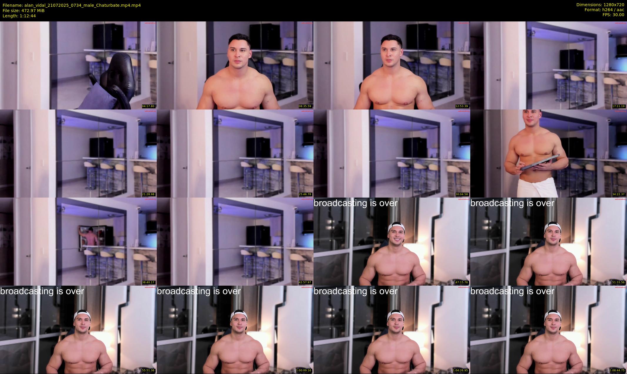 alan_vidal — 73 minute Chaturbate male cam show recording, 720p, Jul 21, 2025