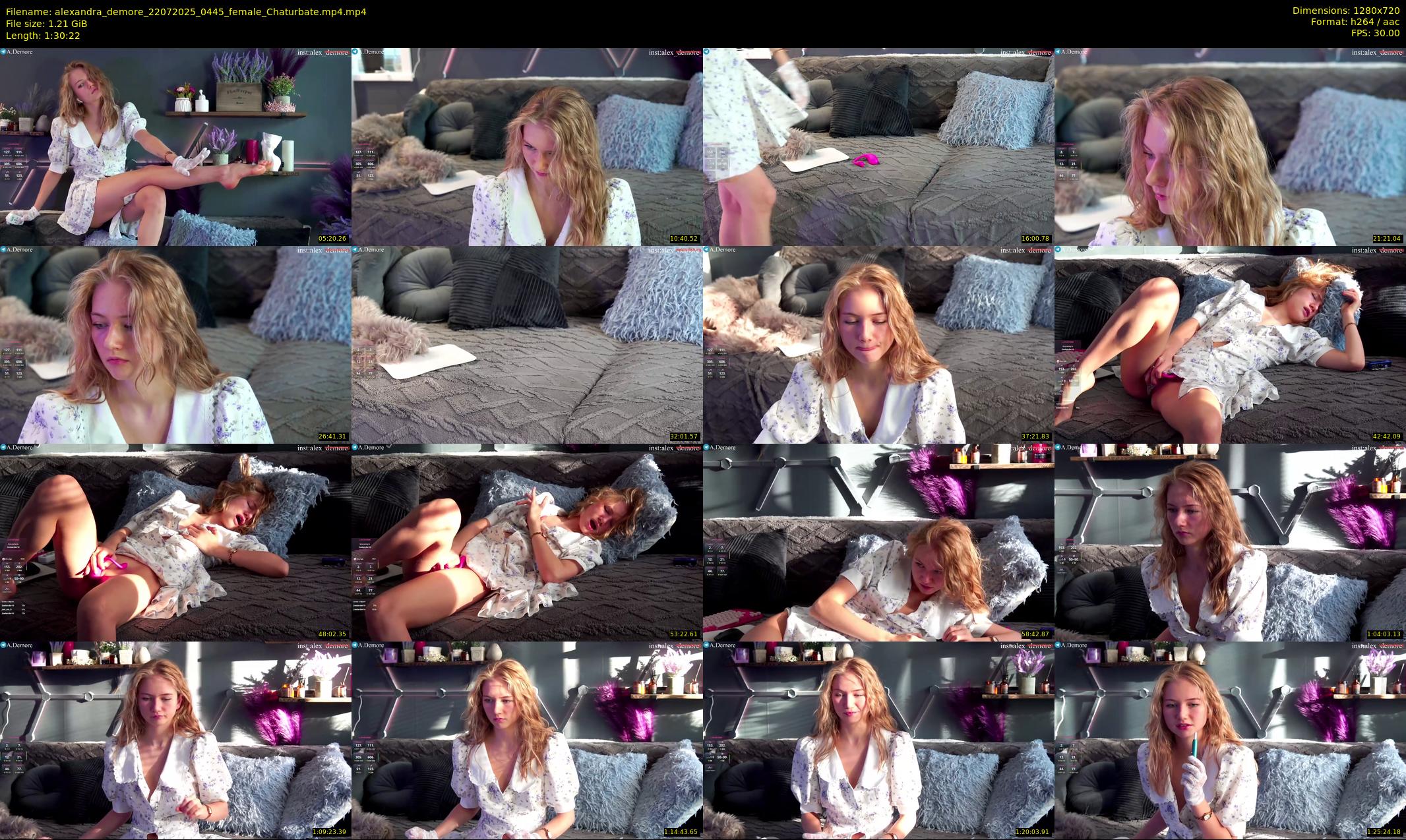 alexandra_demore — 91 minute Chaturbate female cam show recording, 720p, Jul 22, 2025