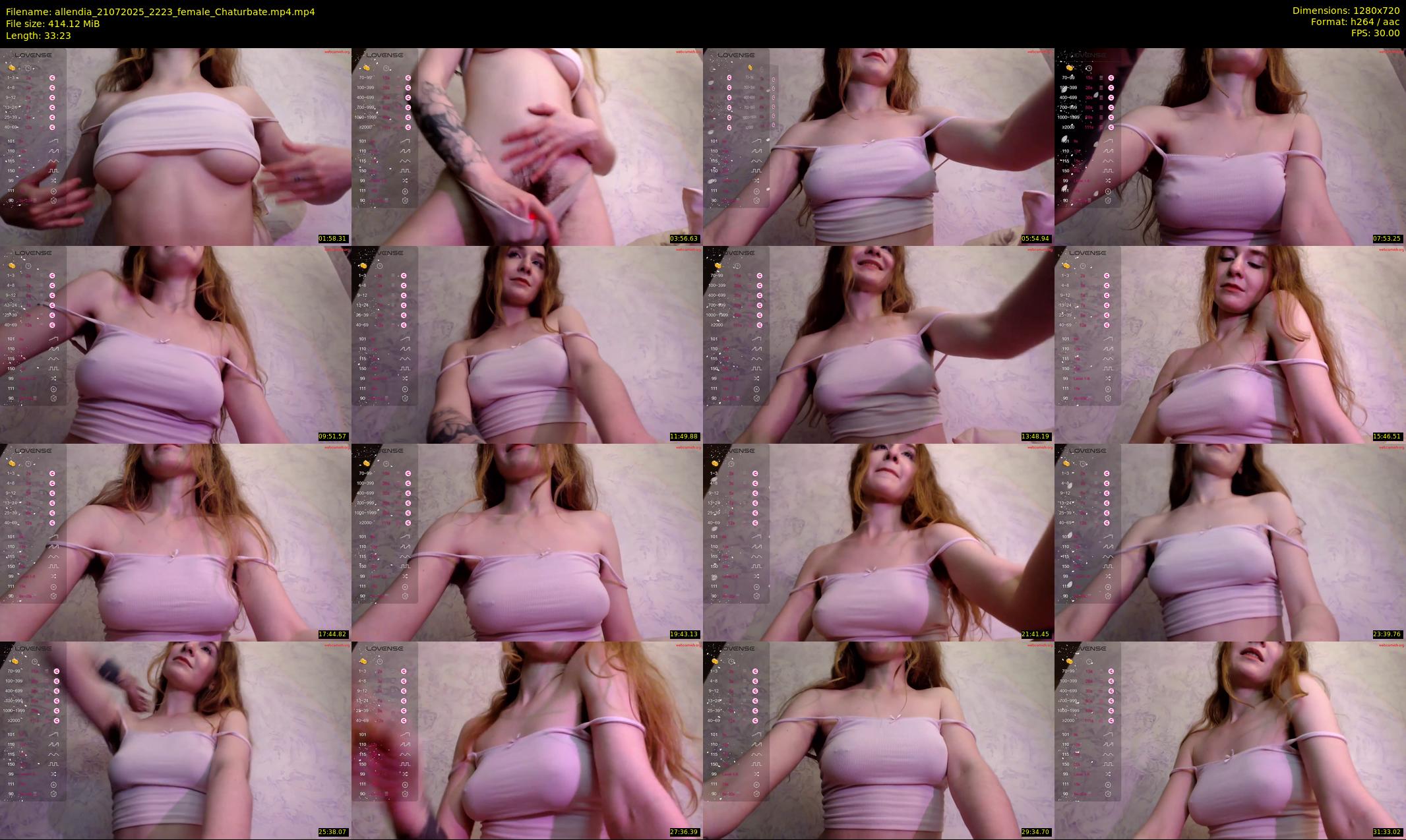allendia — 34 minute Chaturbate female cam show recording, 720p, Jul 21, 2025