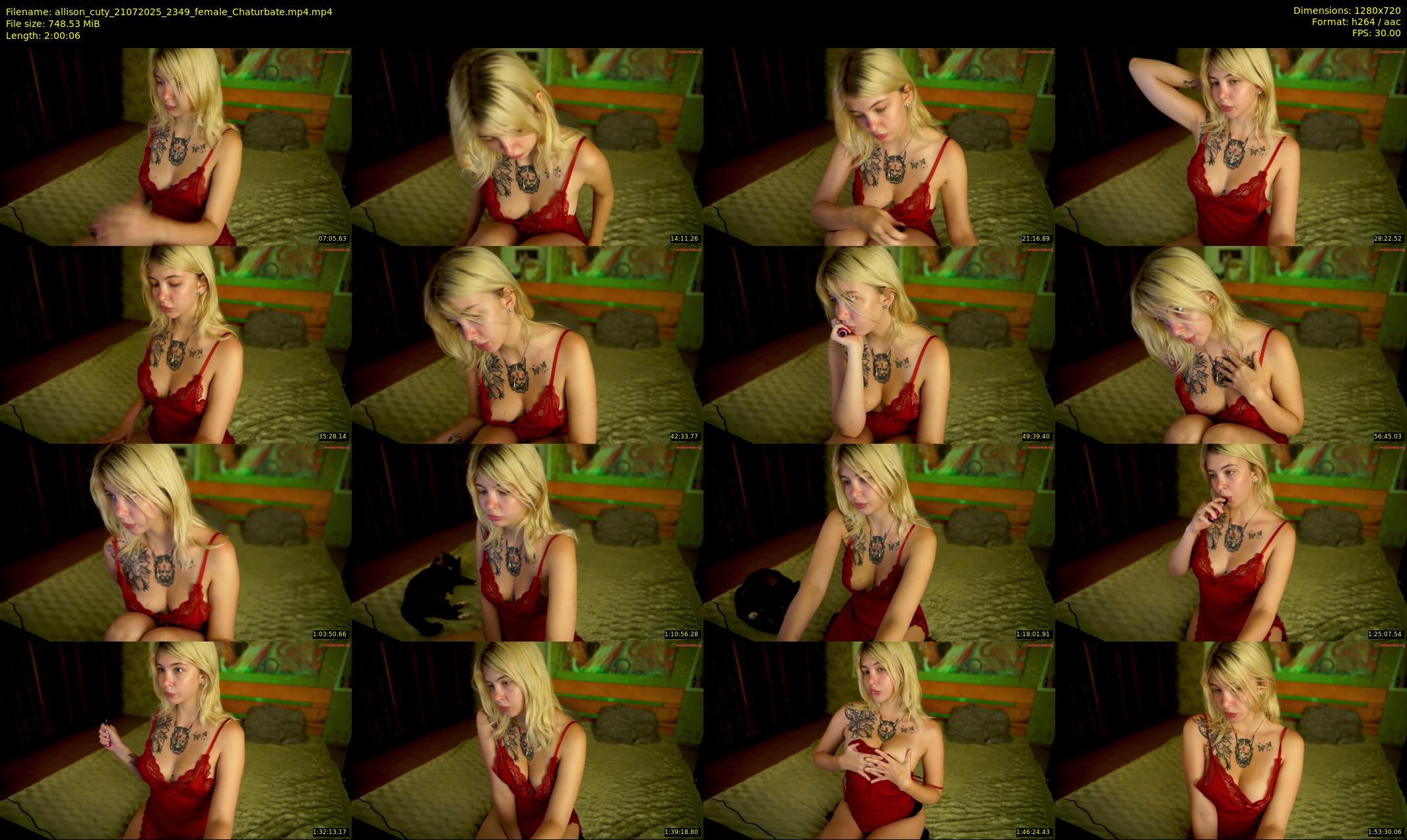 allison_cuty — 121 minute Chaturbate female cam show recording, 720p, Jul 21, 2025