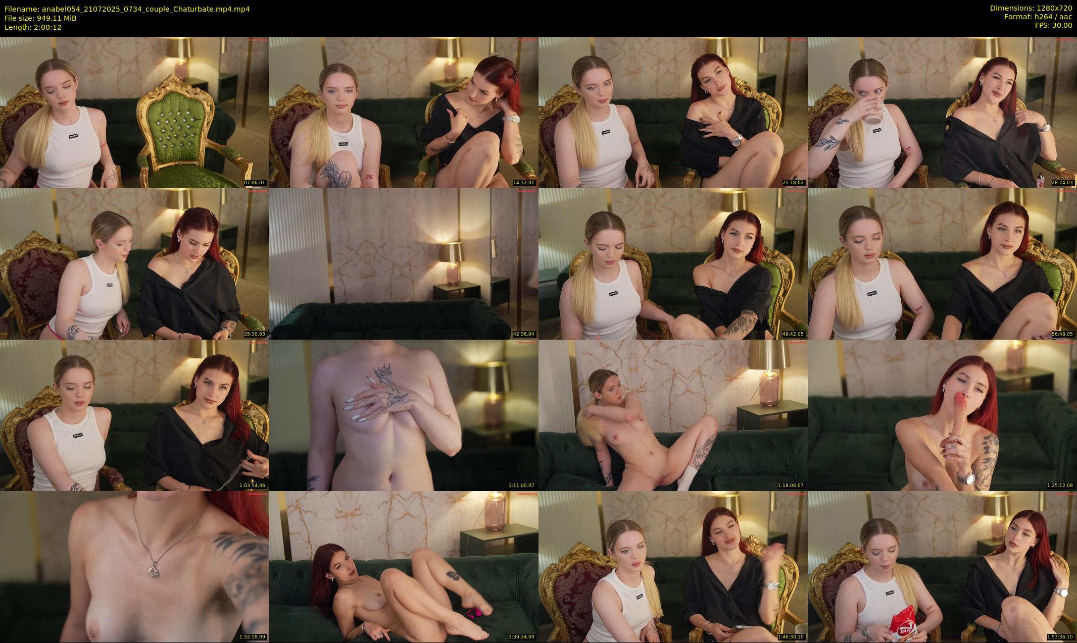 anabel054 — 121 minute Chaturbate female cam show recording, 720p, Jul 21, 2025