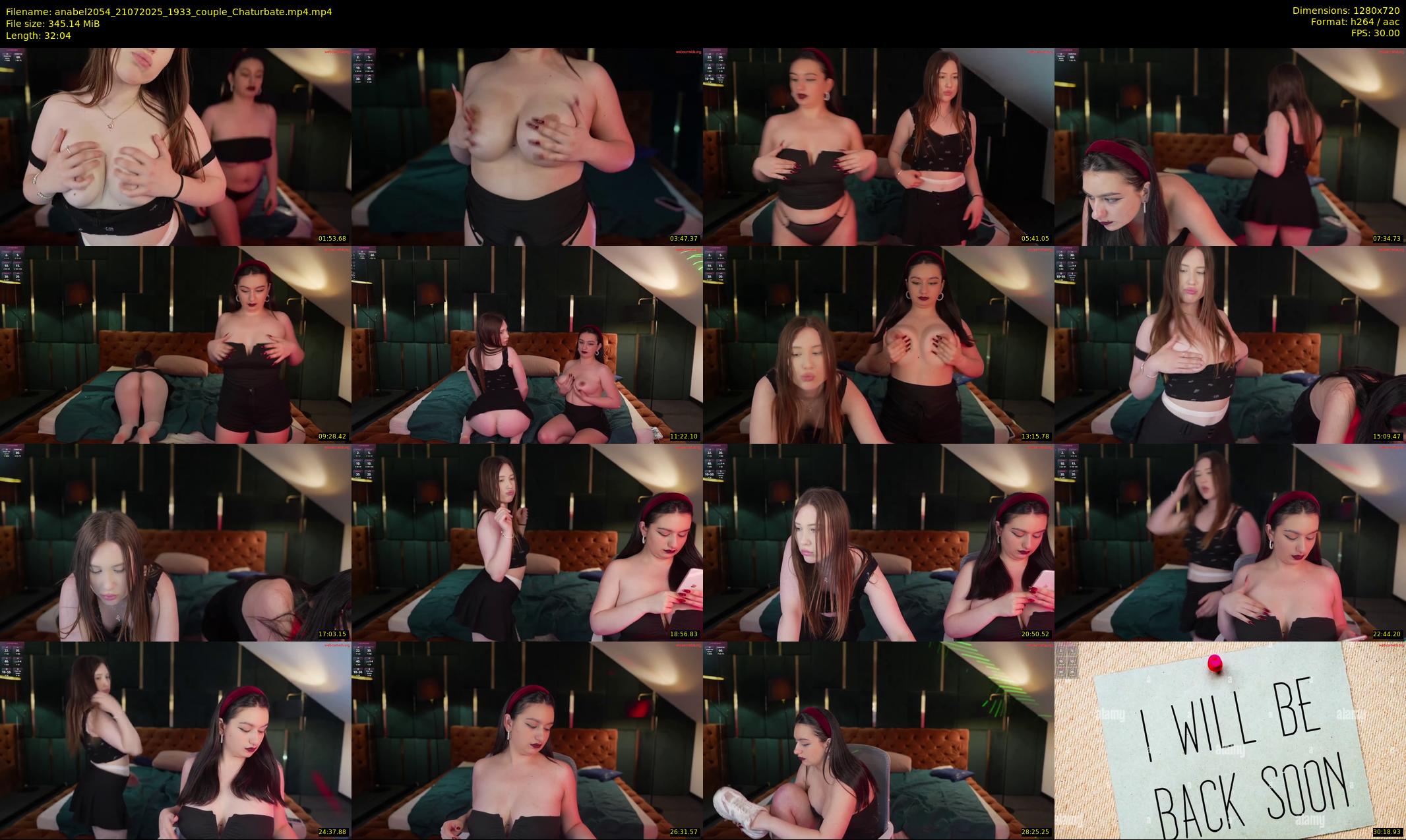 anabel2054 — 33 minute Chaturbate female cam show recording, 720p, Jul 21, 2025