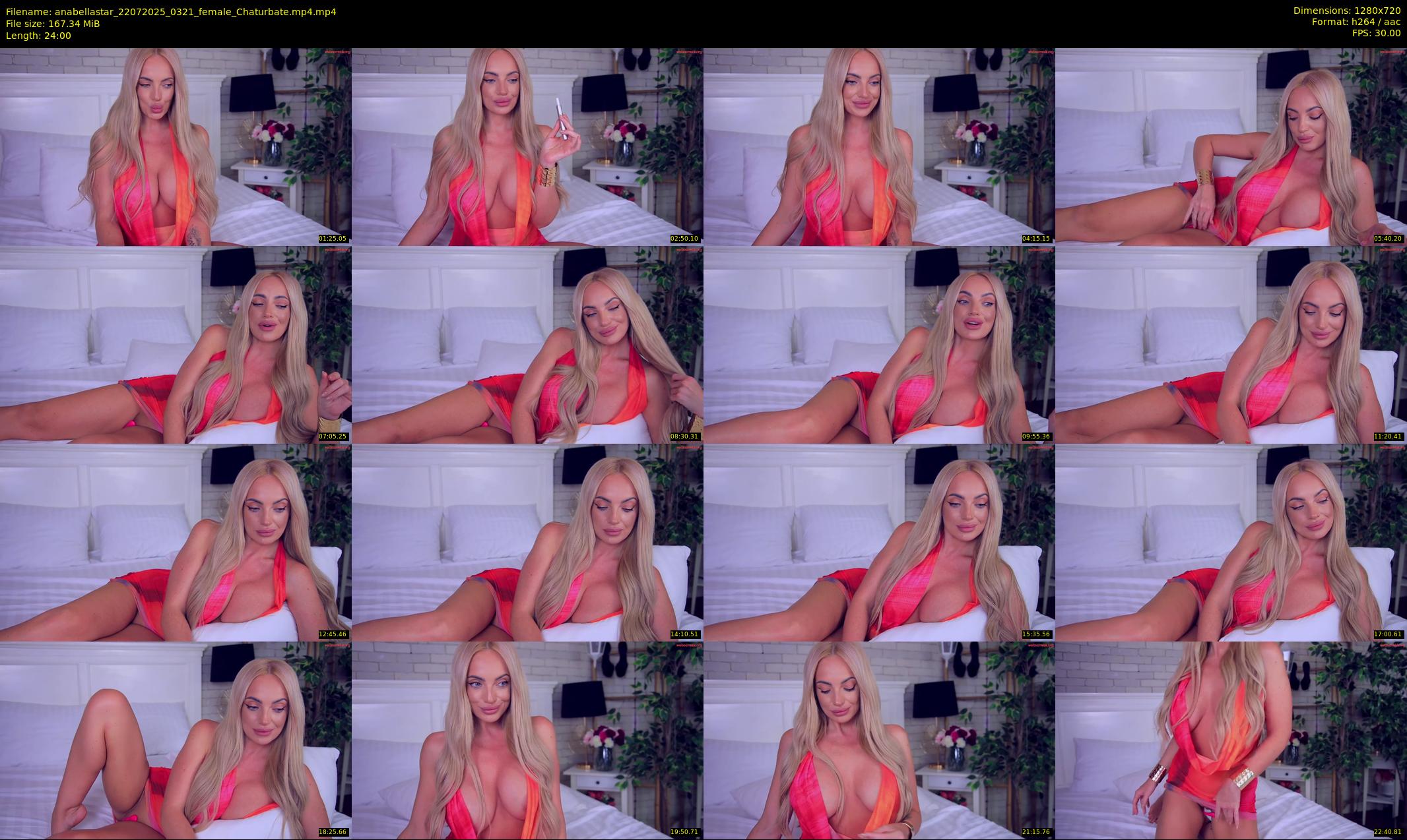 anabellastar — 24 minute Chaturbate female cam show recording, 720p, Jul 22, 2025