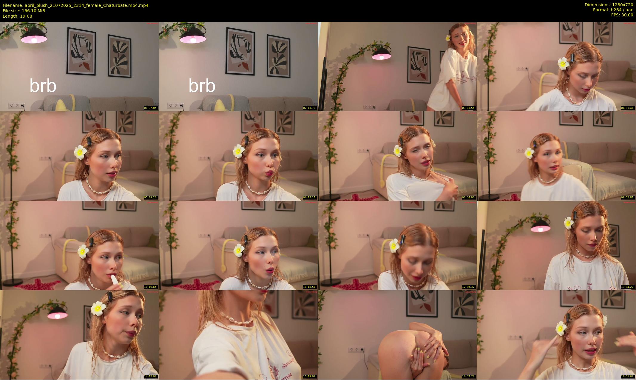 april_blush — 20 minute Chaturbate female cam show recording, 720p, Jul 21, 2025