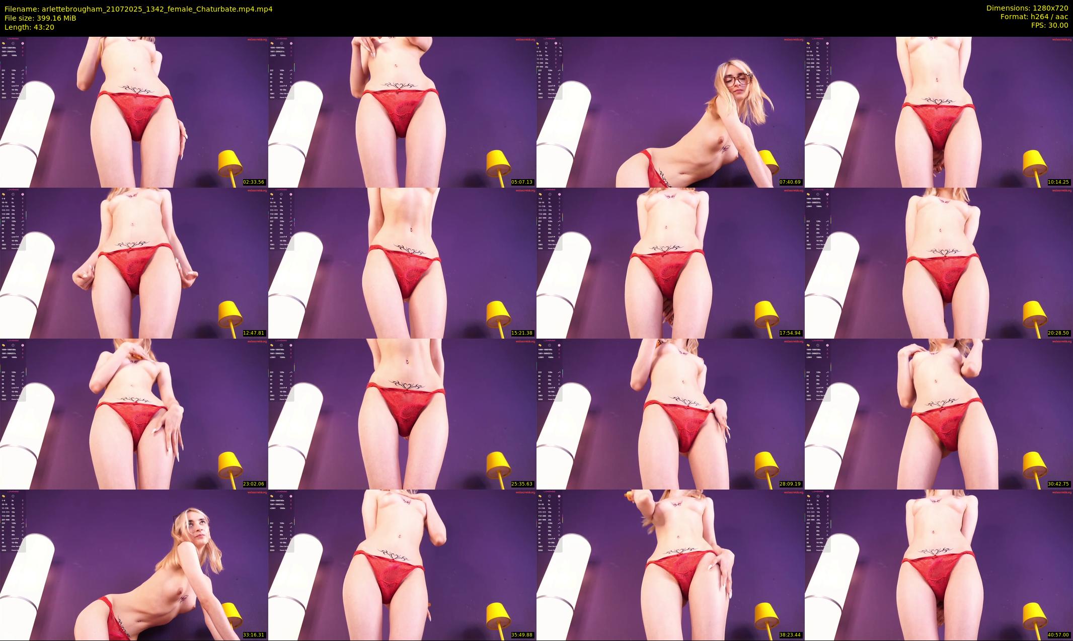 arlettebrougham — 44 minute Chaturbate female cam show recording, 720p, Jul 21, 2025