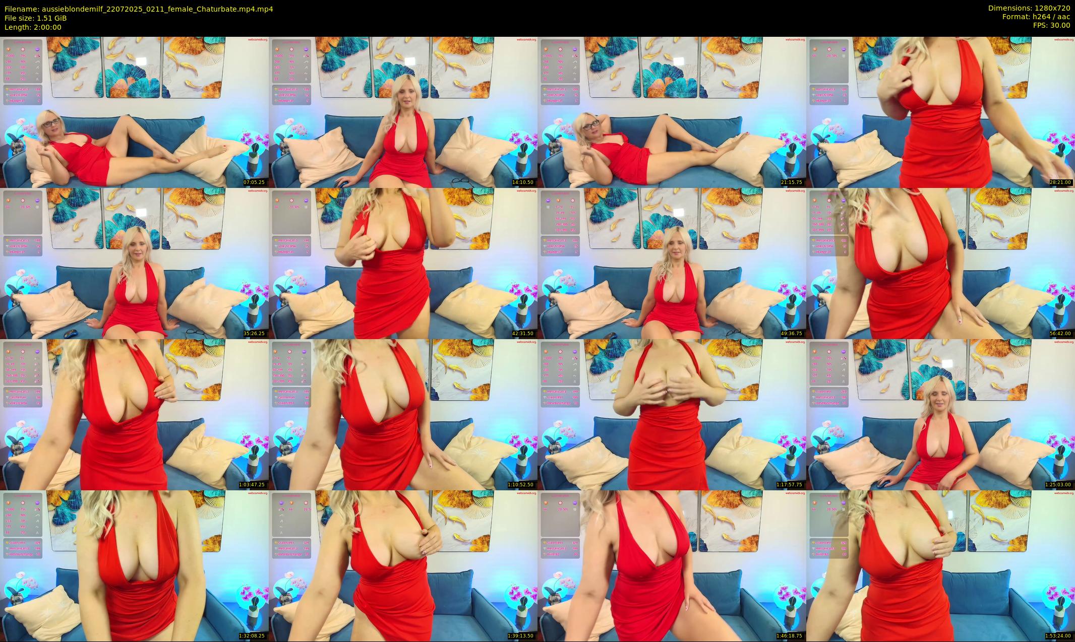 aussieblondemilf — 120 minute Chaturbate female cam show recording, 720p, Jul 22, 2025