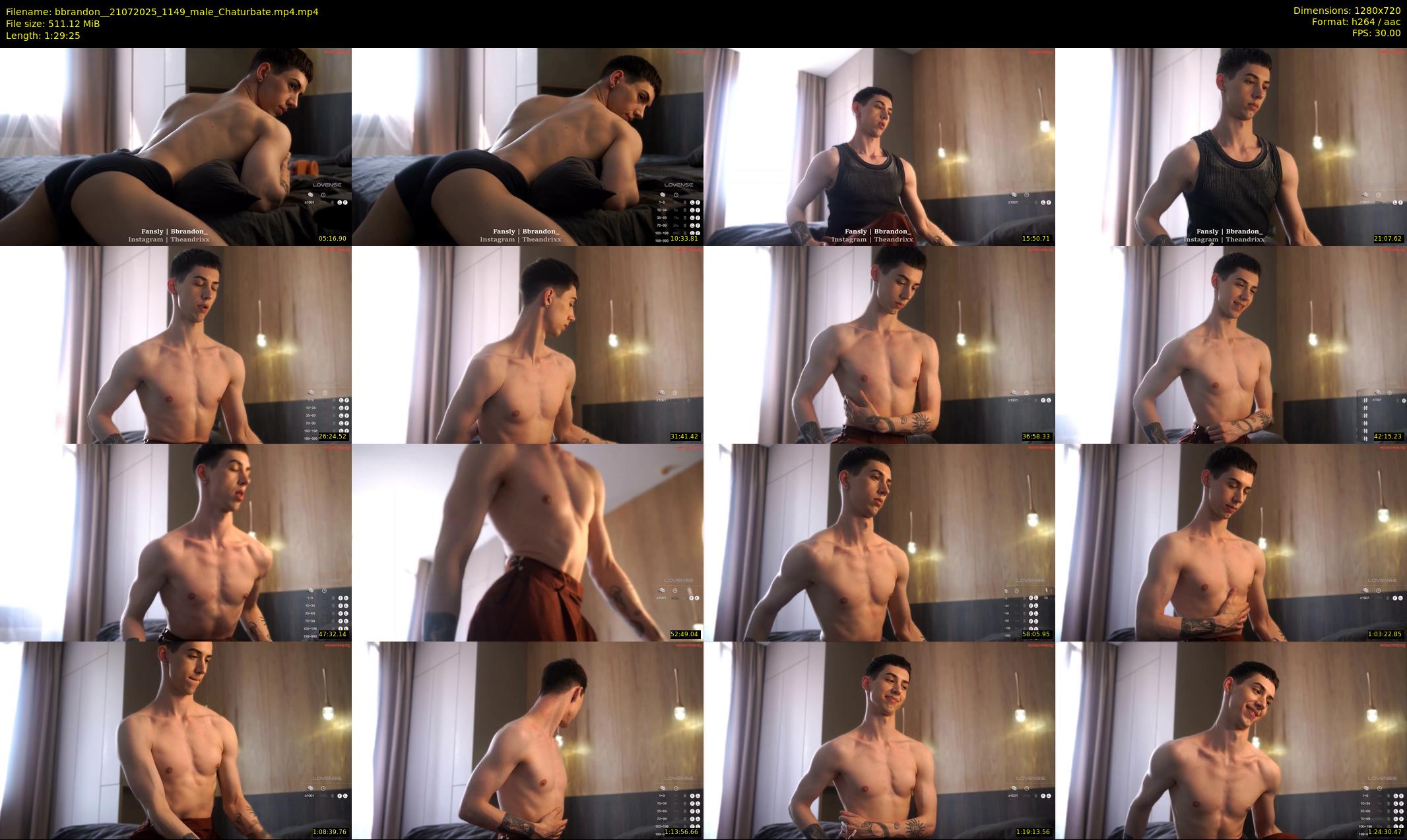 bbrandon_ — 90 minute Chaturbate male cam show recording, 720p, Jul 21, 2025