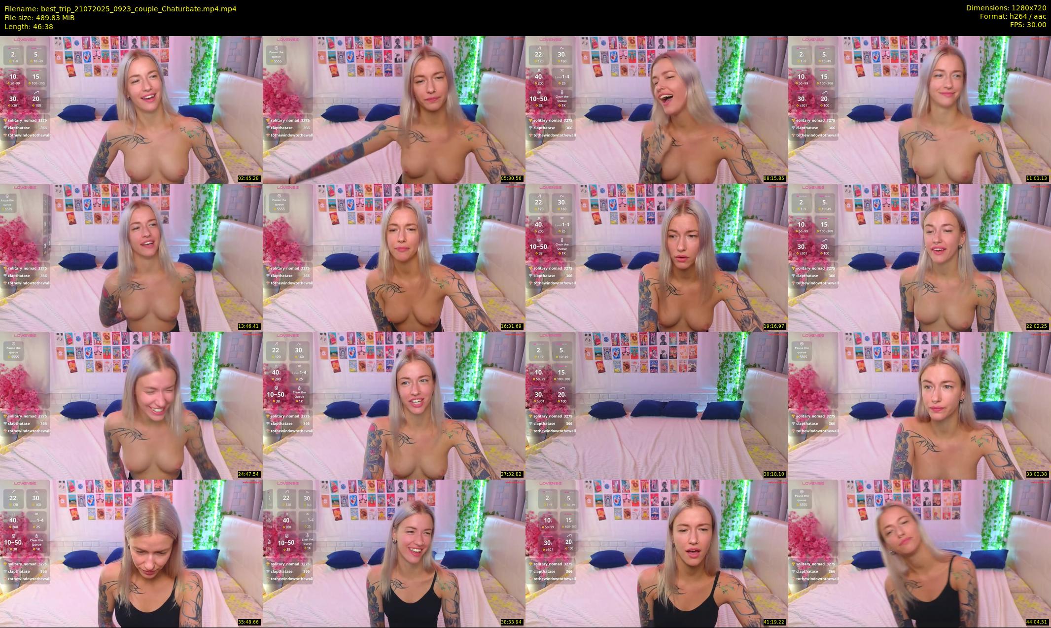 best_trip — 47 minute Chaturbate couple cam show recording, 720p, Jul 21, 2025
