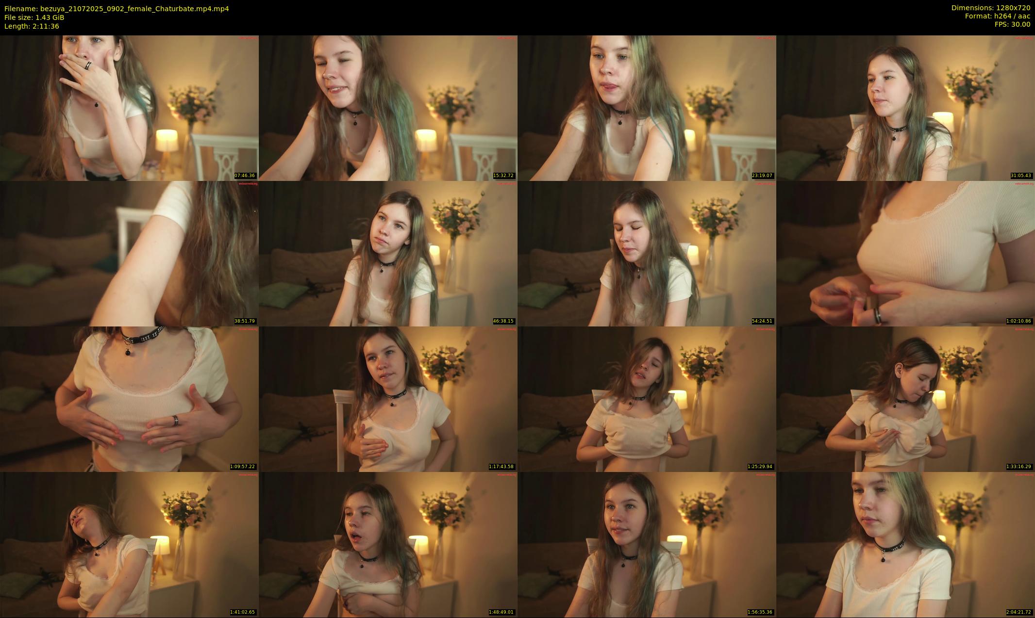 bezuya — 132 minute Chaturbate female cam show recording, 720p, Jul 21, 2025