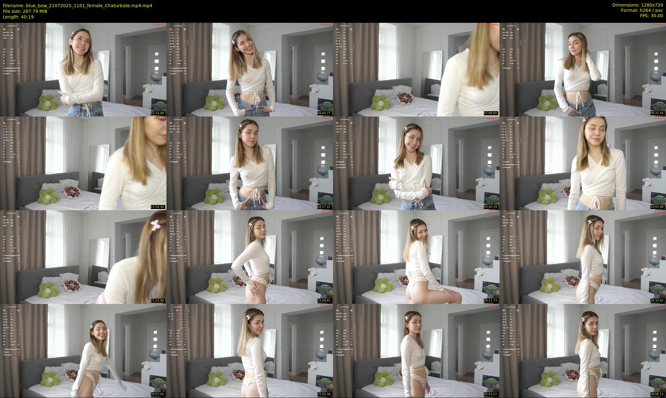 blue_bow — 41 minute Chaturbate female cam show recording, 720p, Jul 21, 2025