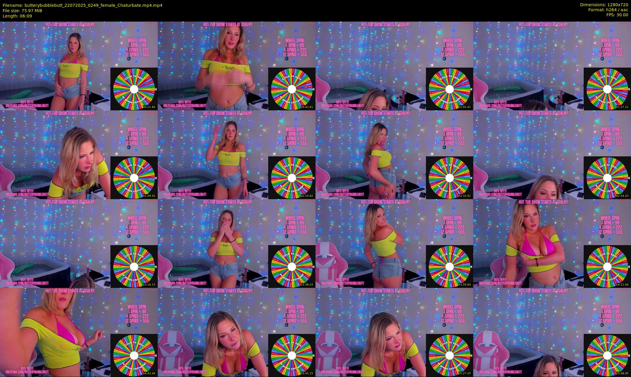 butterybubblebutt — 7 minute Chaturbate couple cam show recording, 720p, Jul 22, 2025