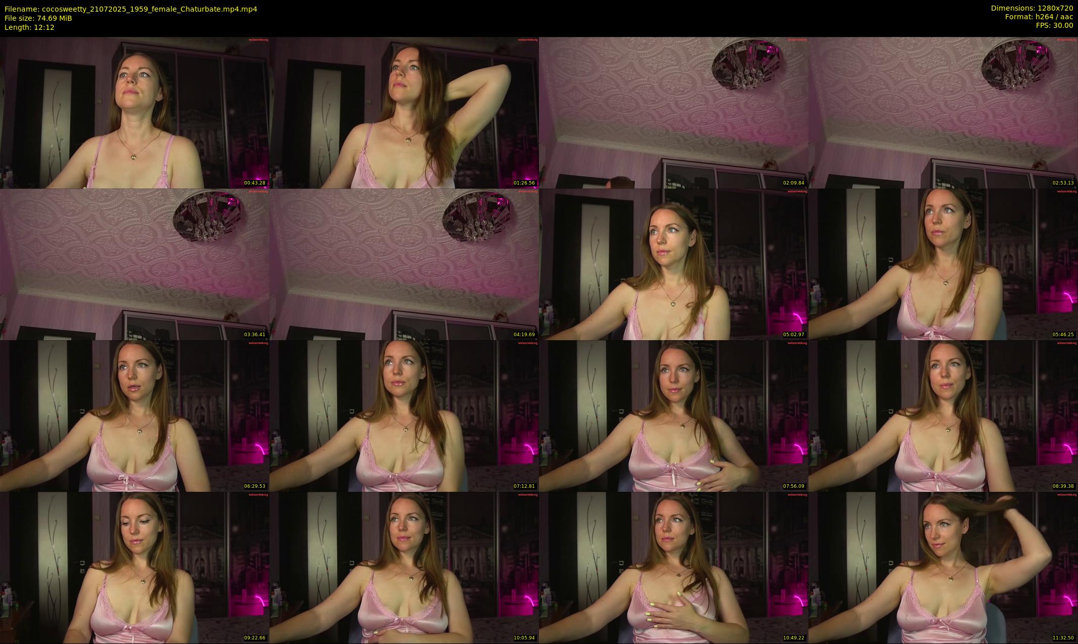 cocosweetty — 13 minute Chaturbate female cam show recording, 720p, Jul 21, 2025