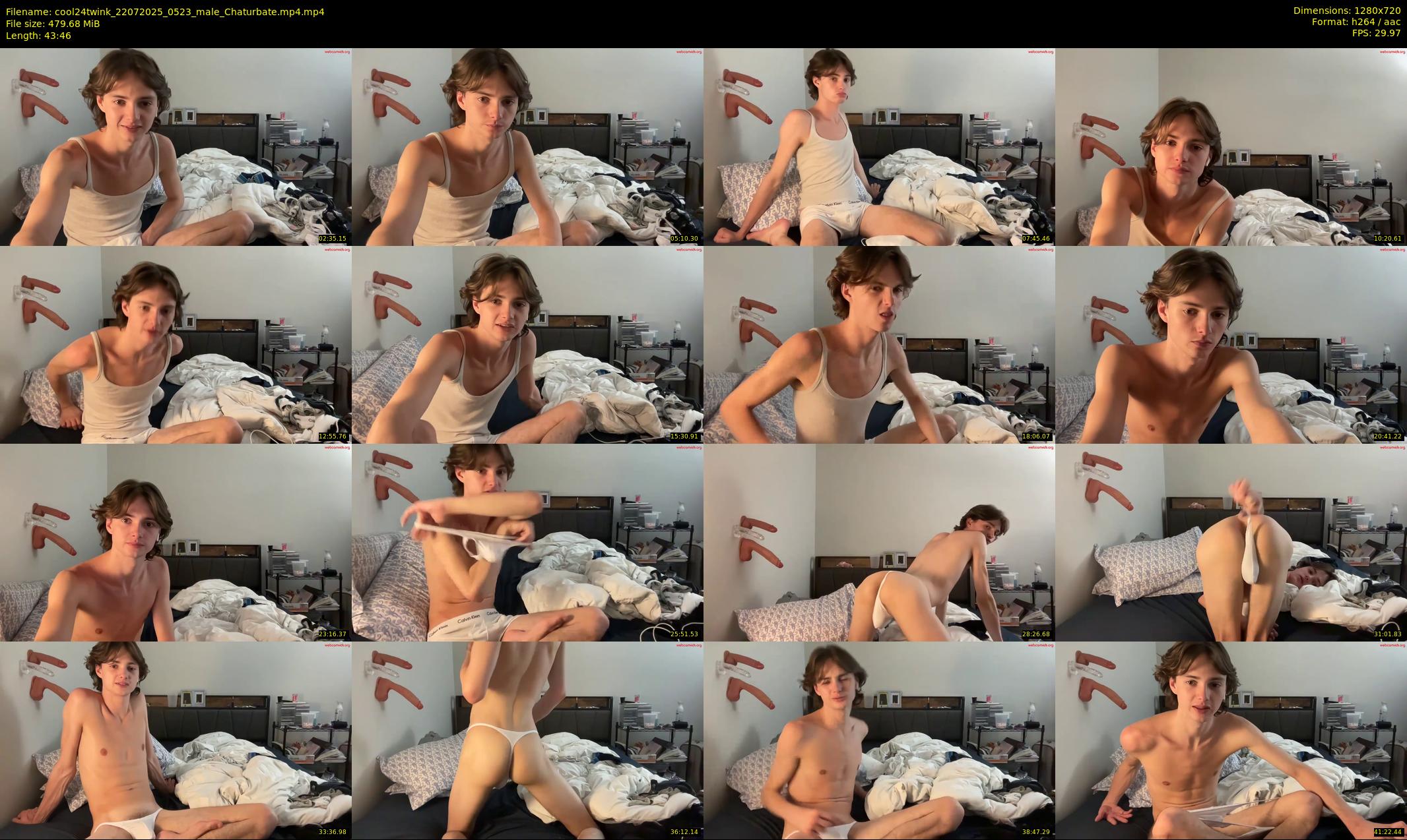 cool24twink — 44 minute Chaturbate male cam show recording, 720p, Jul 22, 2025