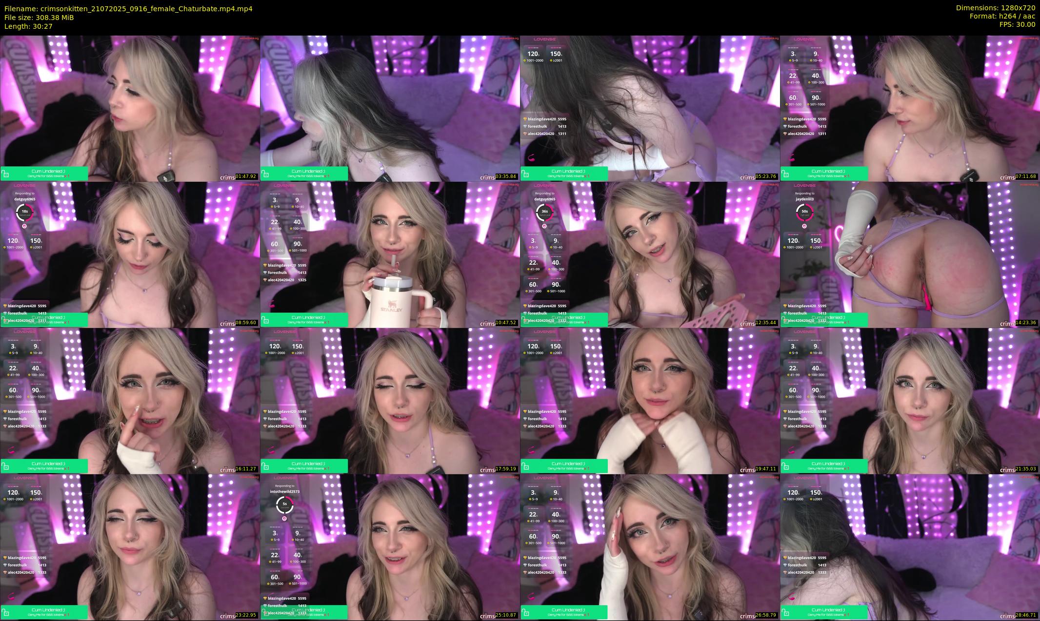 crimsonkitten — 31 minute Chaturbate female cam show recording, 720p, Jul 21, 2025