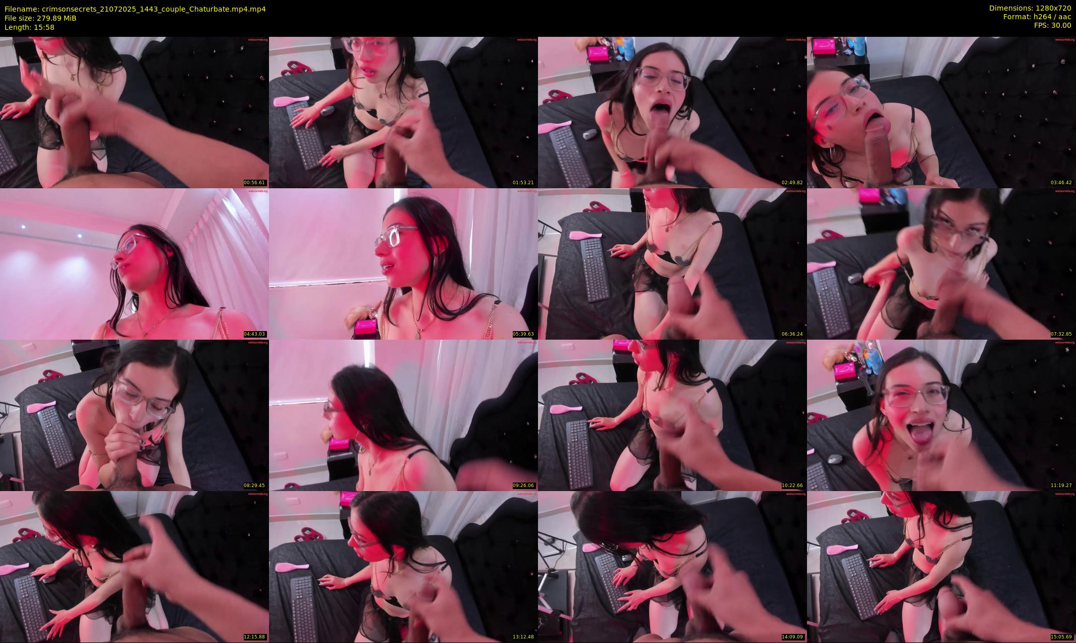 crimsonsecrets — 16 minute Chaturbate couple cam show recording, 720p, Jul 21, 2025