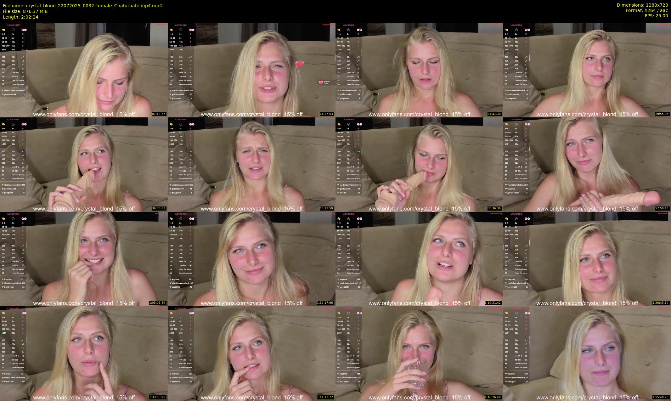 crystal_blond — 123 minute Chaturbate female cam show recording, 720p, Jul 22, 2025
