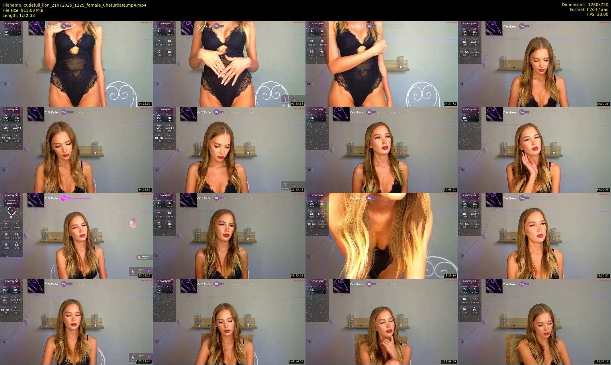cutiefull_lion — 83 minute Chaturbate female cam show recording, 720p, Jul 21, 2025