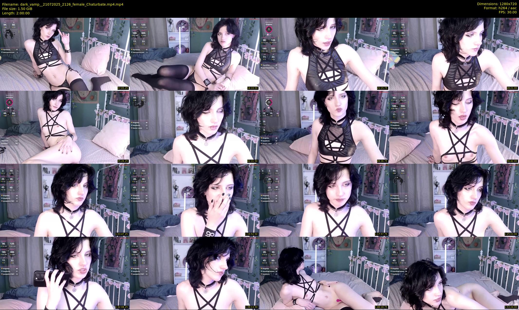 dark_vamp_ — 120 minute Chaturbate female cam show recording, 720p, Jul 21, 2025