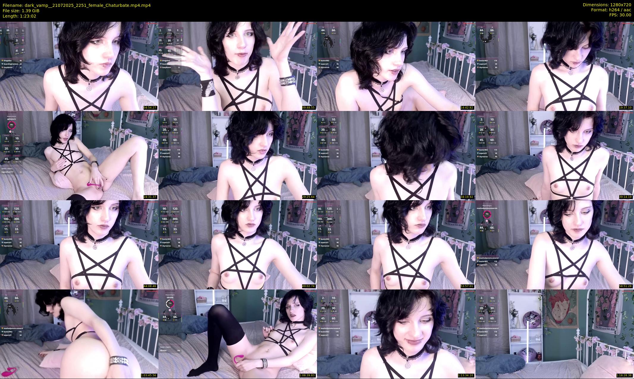 dark_vamp_ — 84 minute Chaturbate female cam show recording, 720p, Jul 21, 2025