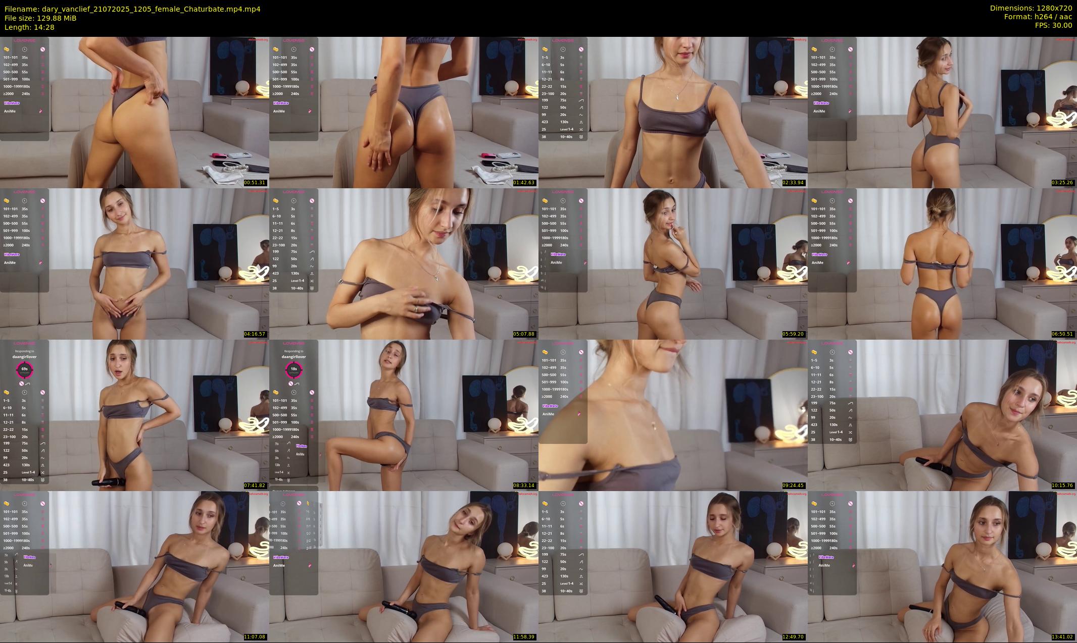 dary_vanclief — 15 minute Chaturbate female cam show recording, 720p, Jul 21, 2025