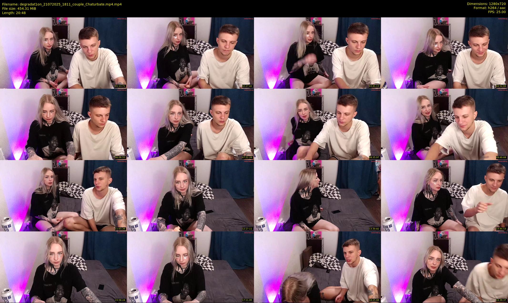 degradat1on — 21 minute Chaturbate couple cam show recording, 720p, Jul 21, 2025