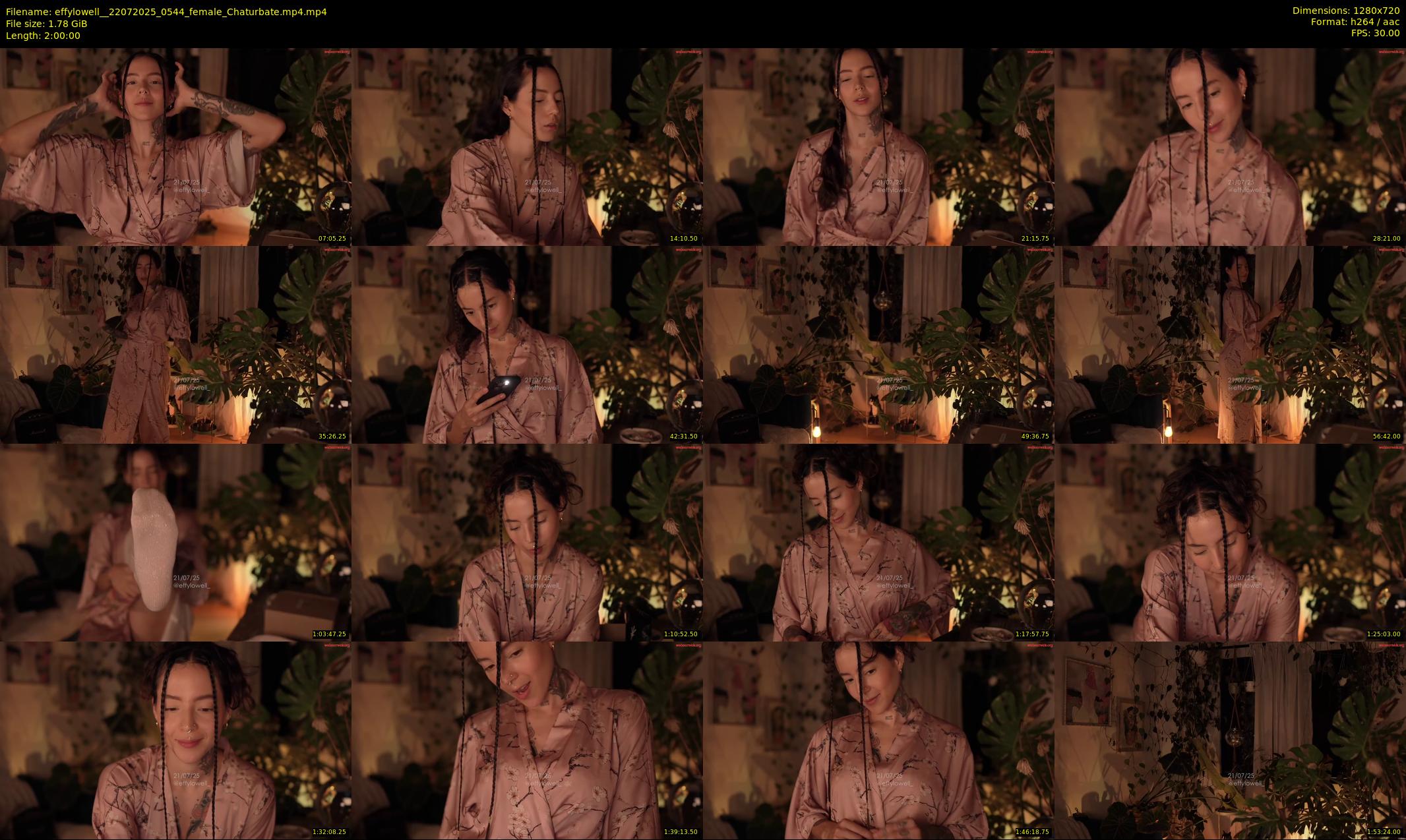 effylowell_ — 120 minute Chaturbate female cam show recording, 720p, Jul 22, 2025