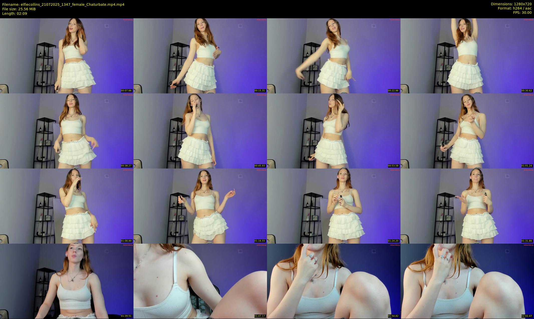 elfiecollins — 3 minute Chaturbate female cam show recording, 720p, Jul 21, 2025