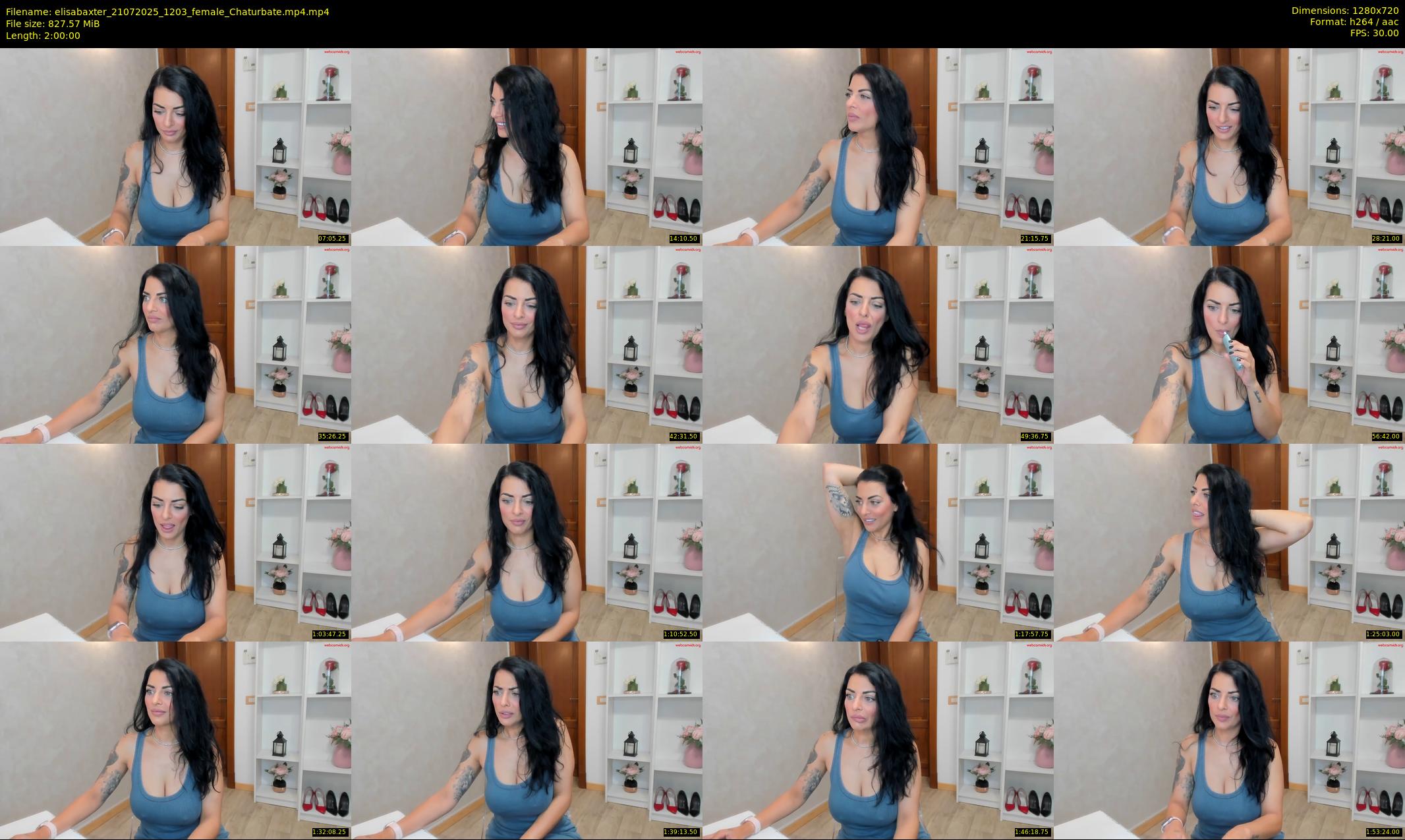 elisabaxter — 120 minute Chaturbate female cam show recording, 720p, Jul 21, 2025