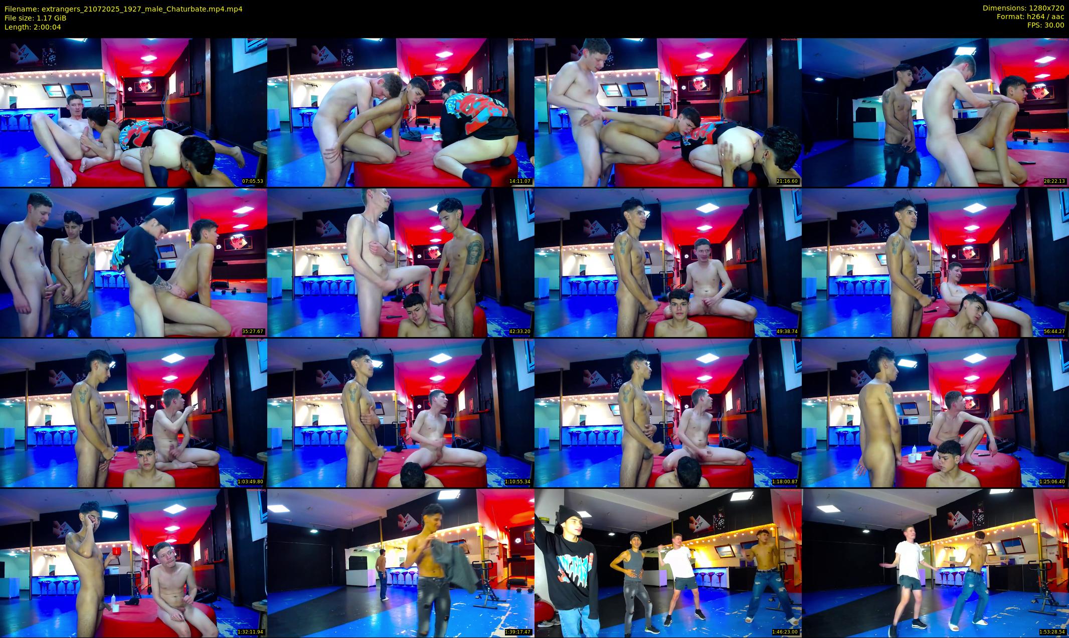 extrangers — 121 minute Chaturbate male cam show recording, 720p, Jul 21, 2025