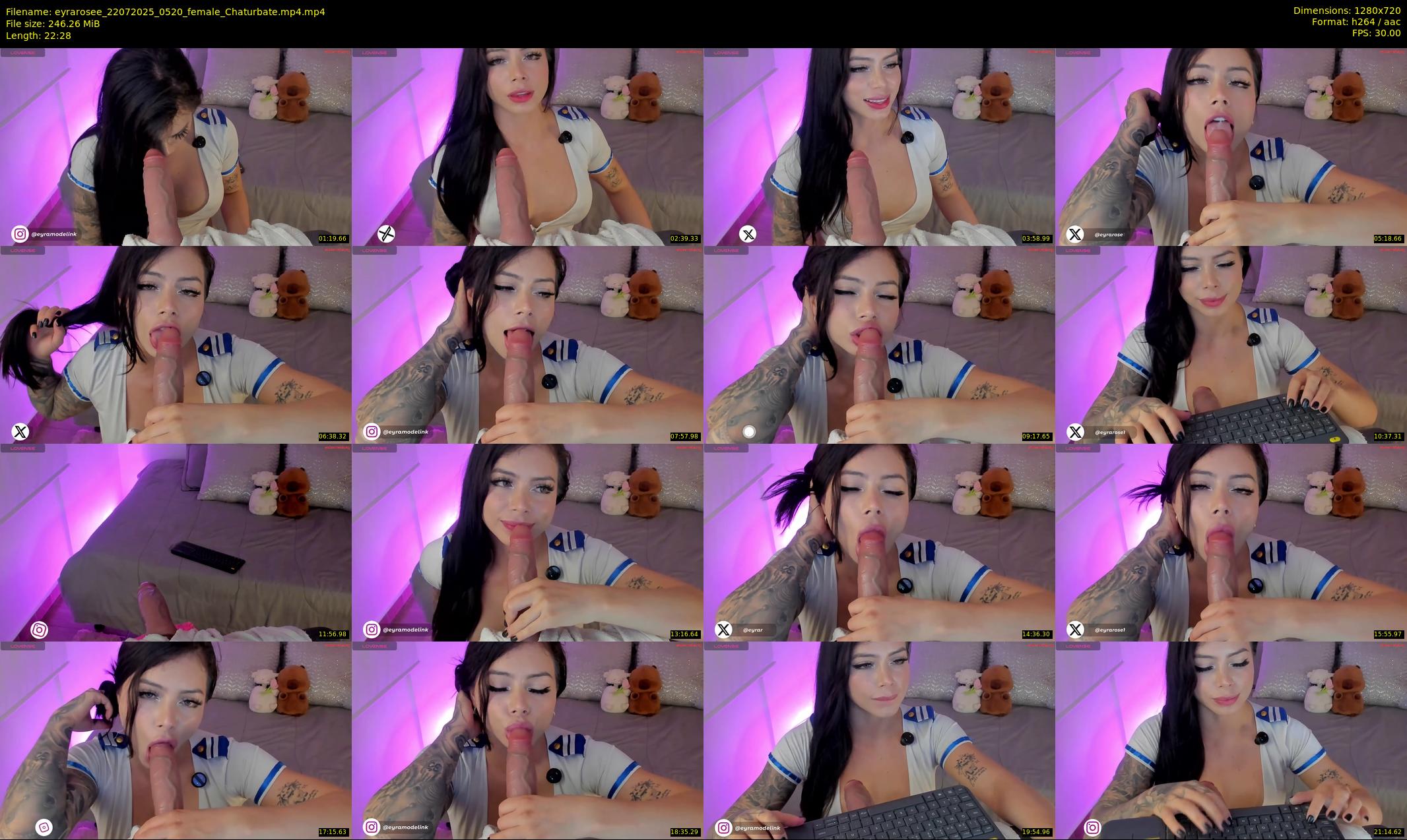 eyrarosee — 23 minute Chaturbate female cam show recording, 720p, Jul 22, 2025