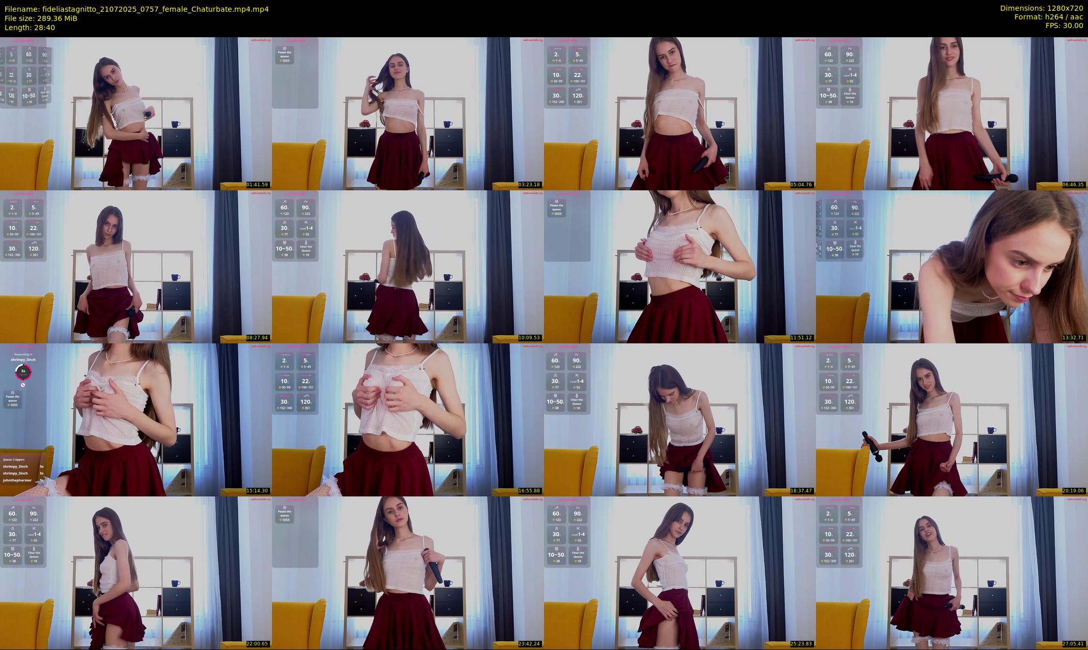 fideliastagnitto — 29 minute Chaturbate female cam show recording, 720p, Jul 21, 2025