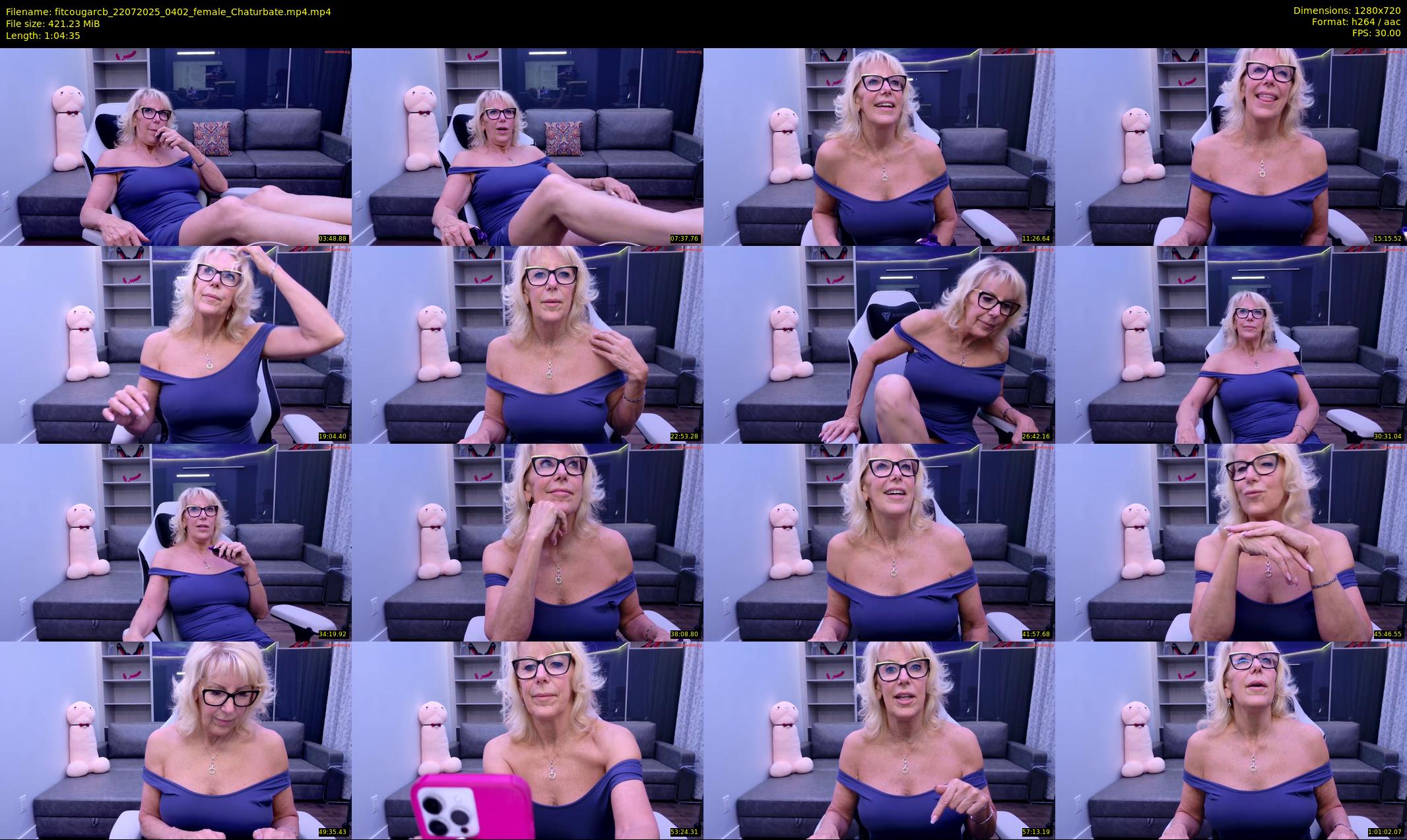 fitcougarcb — 65 minute Chaturbate female cam show recording, 720p, Jul 22, 2025