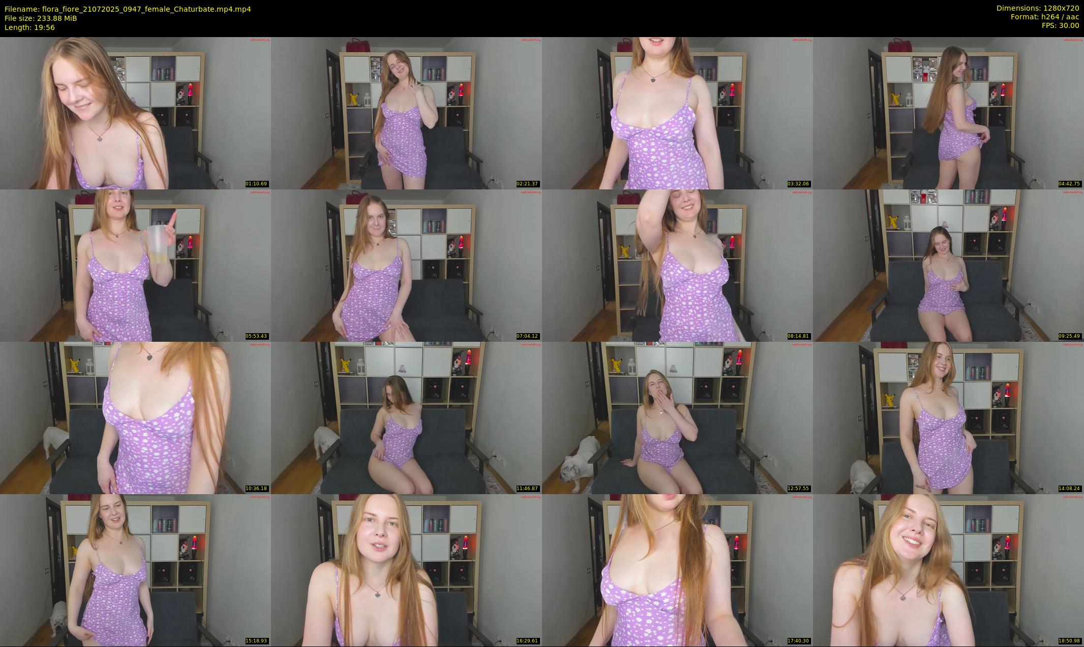 flora_fiore — 20 minute Chaturbate female cam show recording, 720p, Jul 21, 2025
