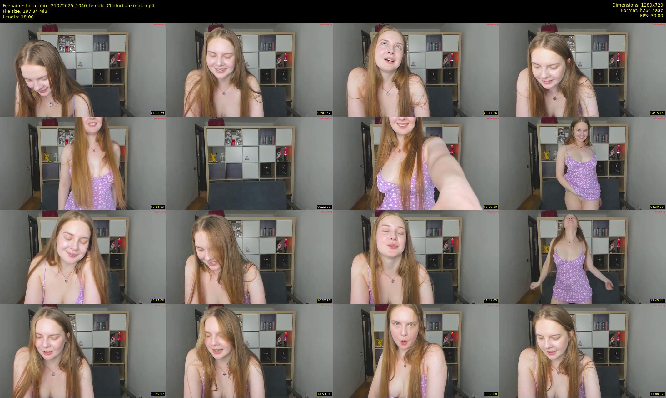 flora_fiore — 18 minute Chaturbate female cam show recording, 720p, Jul 21, 2025