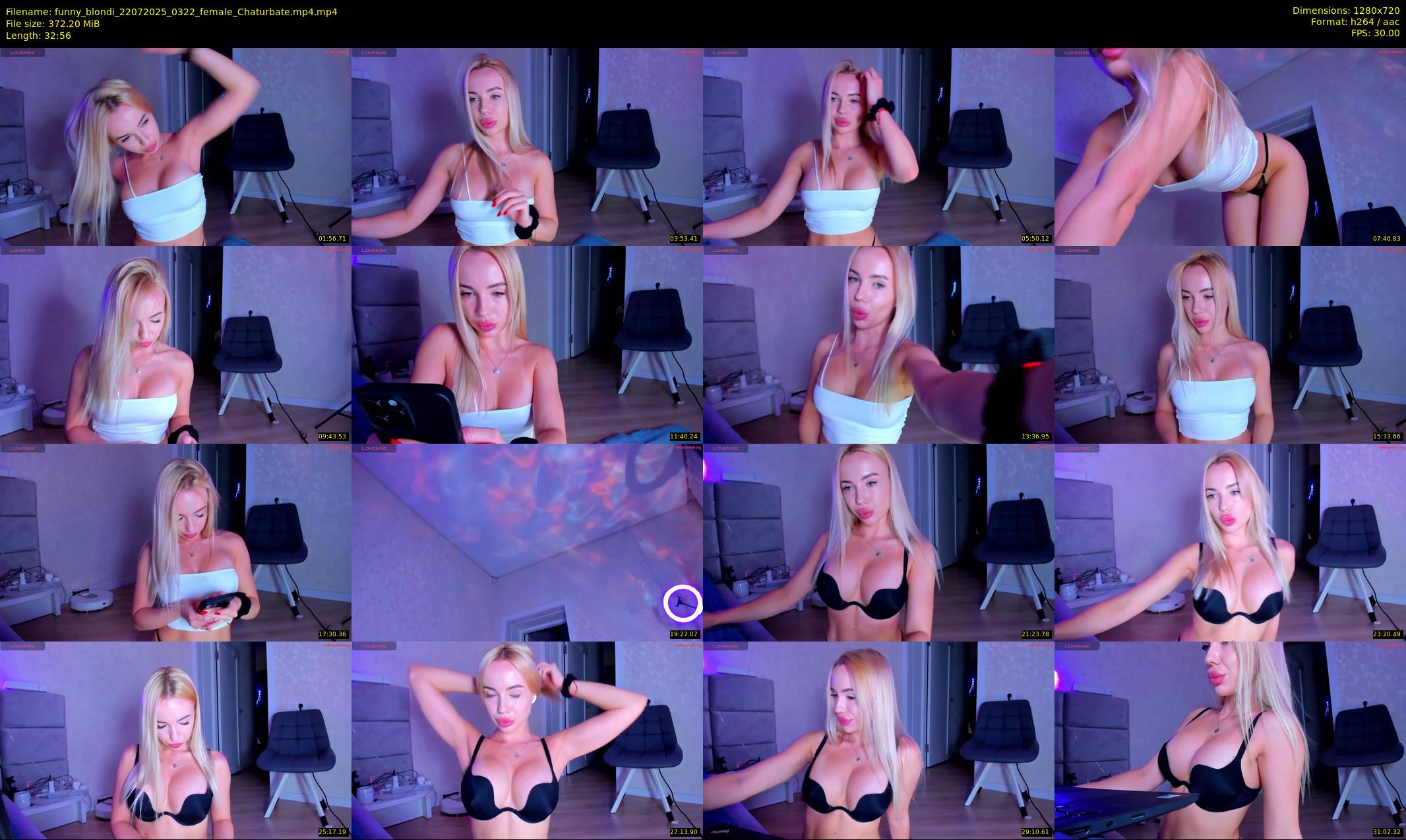 funny_blondi — 33 minute Chaturbate female cam show recording, 720p, Jul 22, 2025