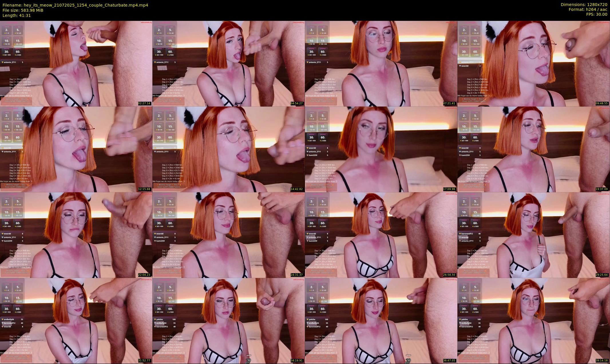 hey_its_meow — 42 minute Chaturbate couple cam show recording, 720p, Jul 21, 2025