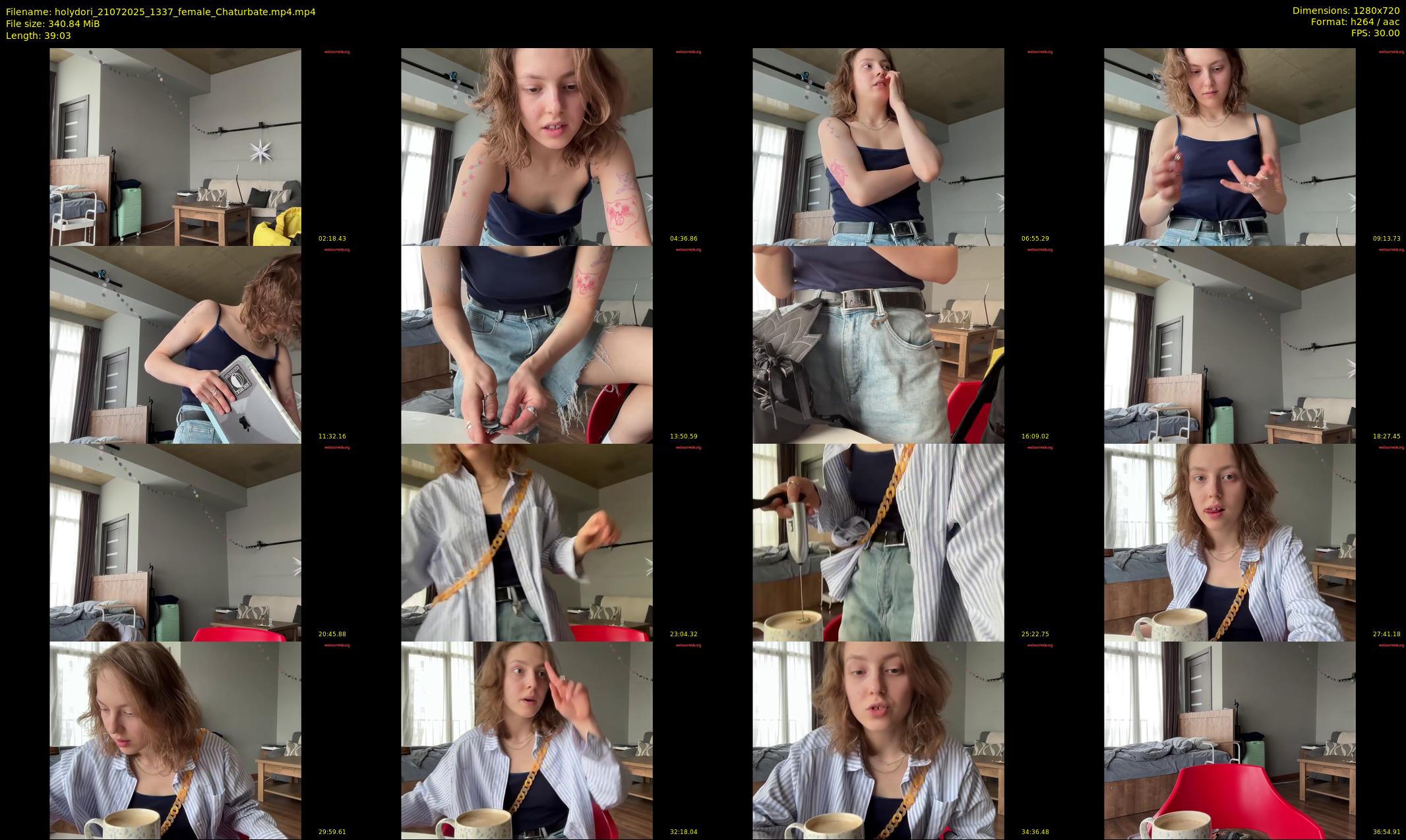 holydori — 40 minute Chaturbate female cam show recording, 720p, Jul 21, 2025