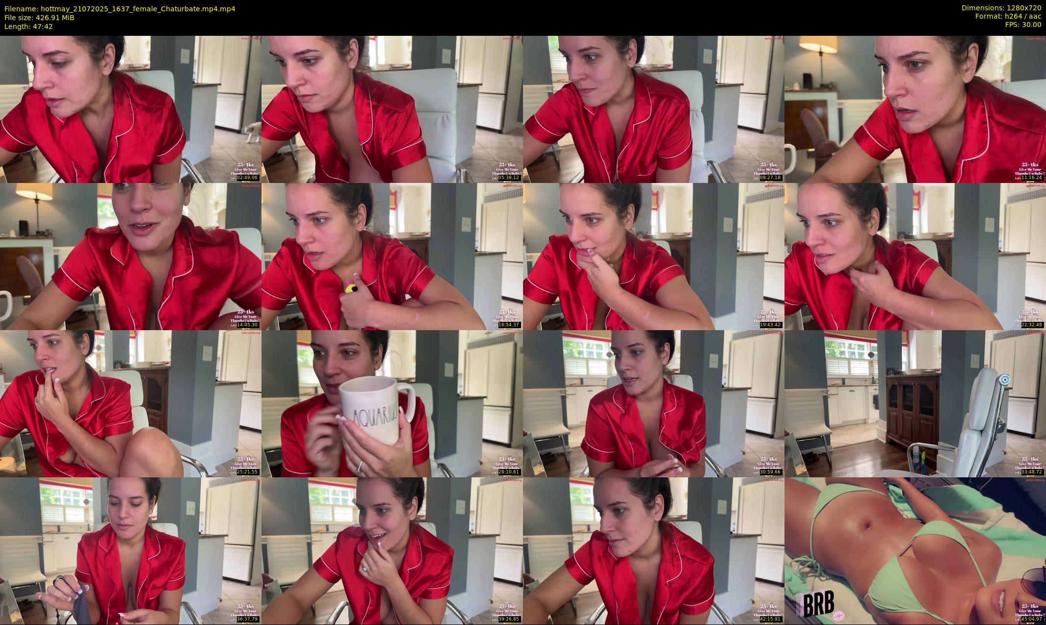 hottmay — 48 minute Chaturbate female cam show recording, 720p, Jul 21, 2025