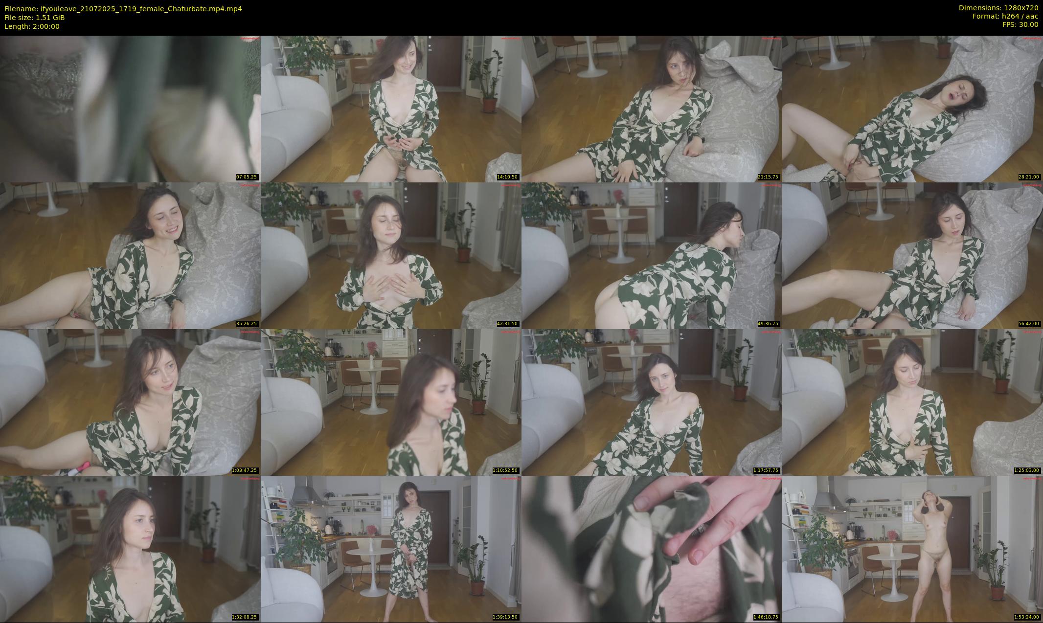 ifyouleave — 120 minute Chaturbate female cam show recording, 720p, Jul 21, 2025