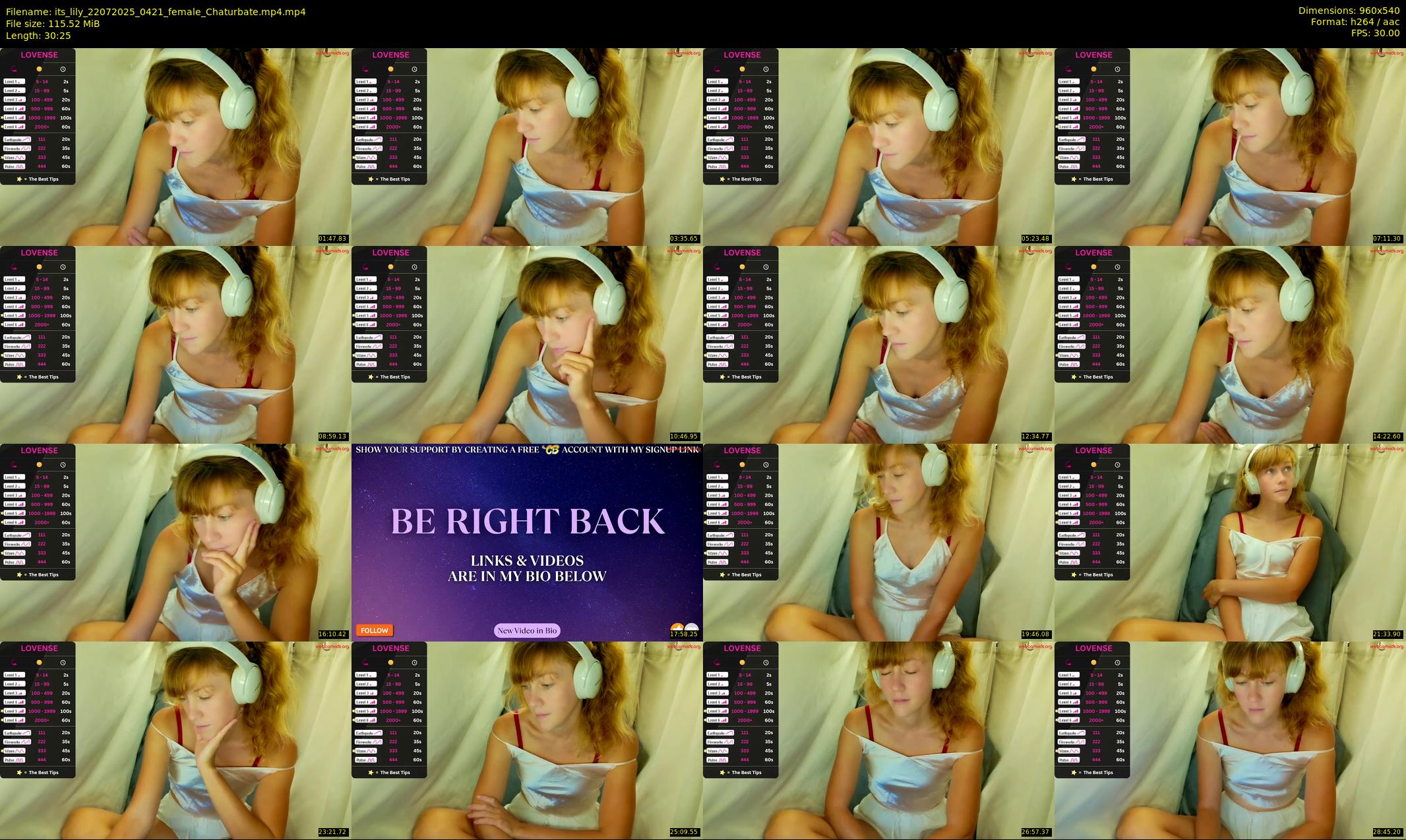 its_lily — 31 minute Chaturbate female cam show recording, 480p, Jul 22, 2025