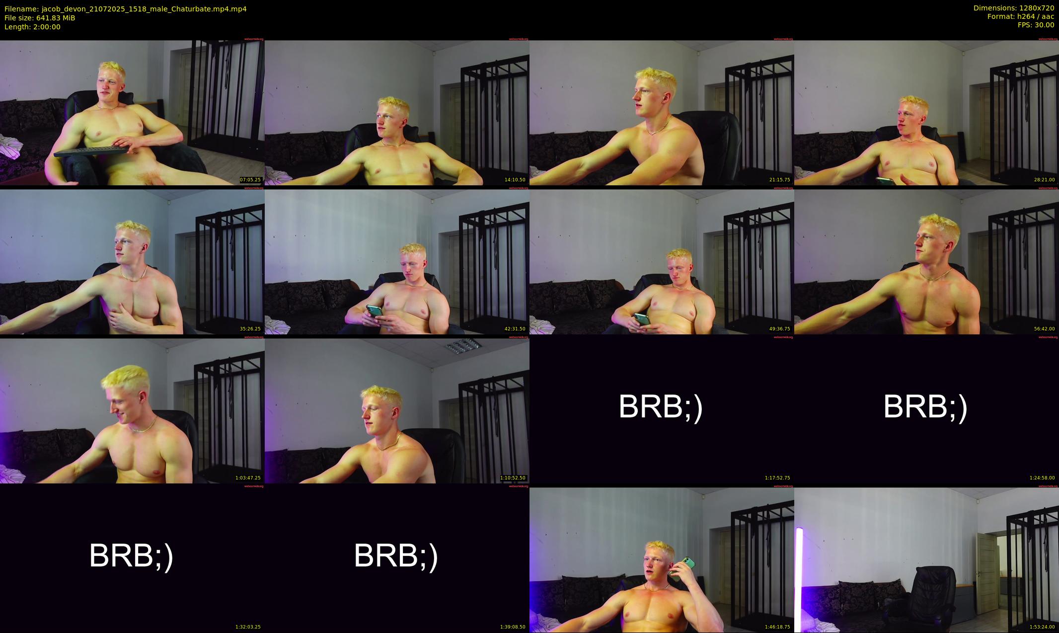 jacob_devon — 120 minute Chaturbate male cam show recording, 720p, Jul 21, 2025