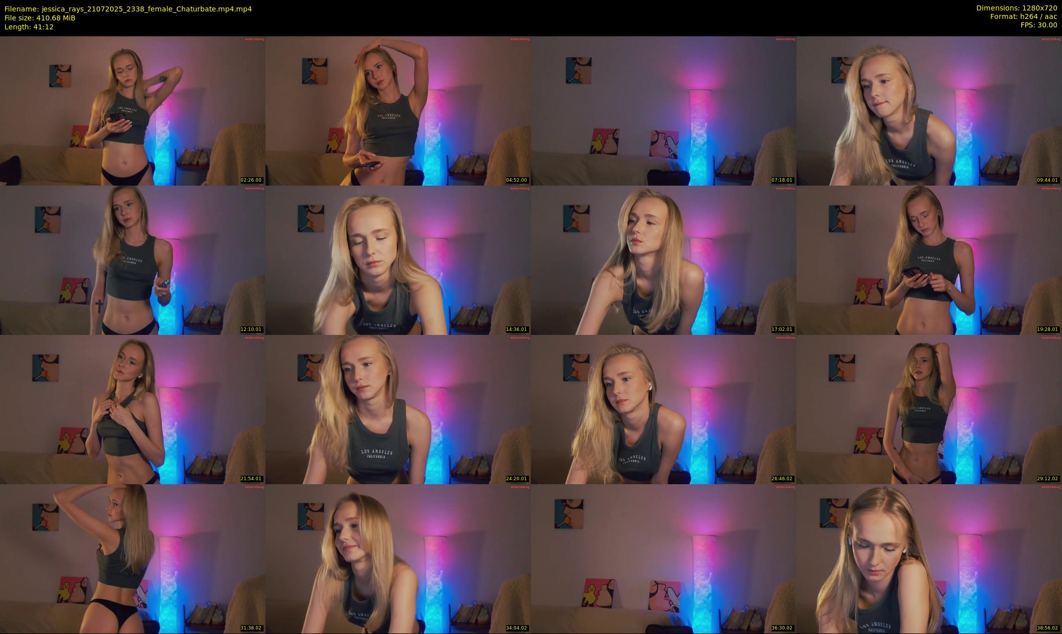 jessica_rays — 42 minute Chaturbate couple cam show recording, 720p, Jul 21, 2025