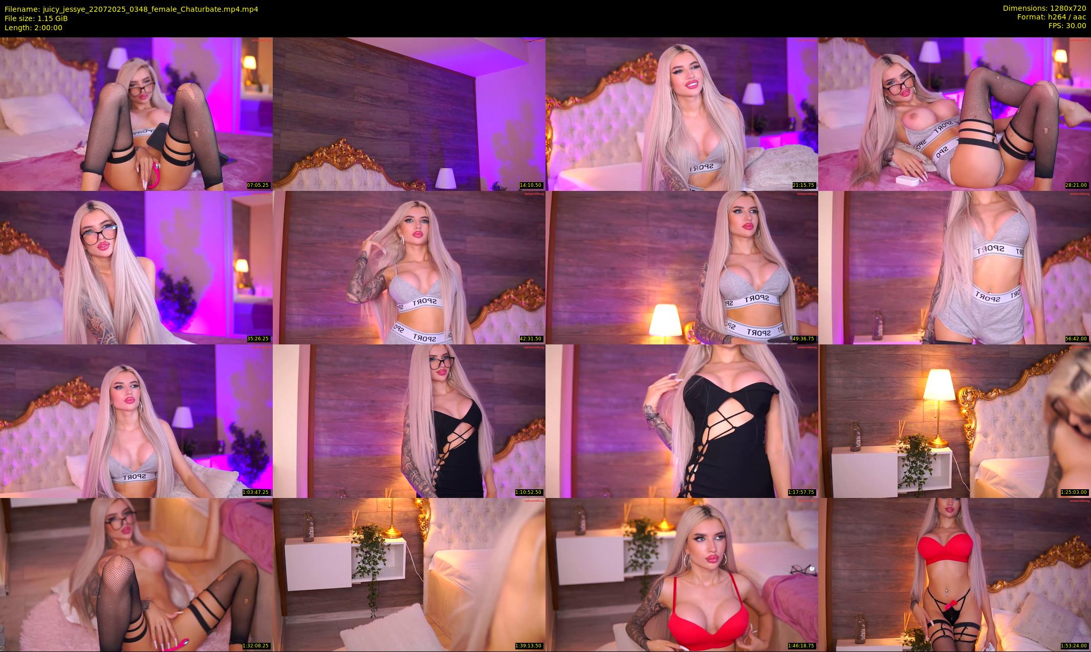 juicy_jessye — 120 minute Chaturbate female cam show recording, 720p, Jul 22, 2025
